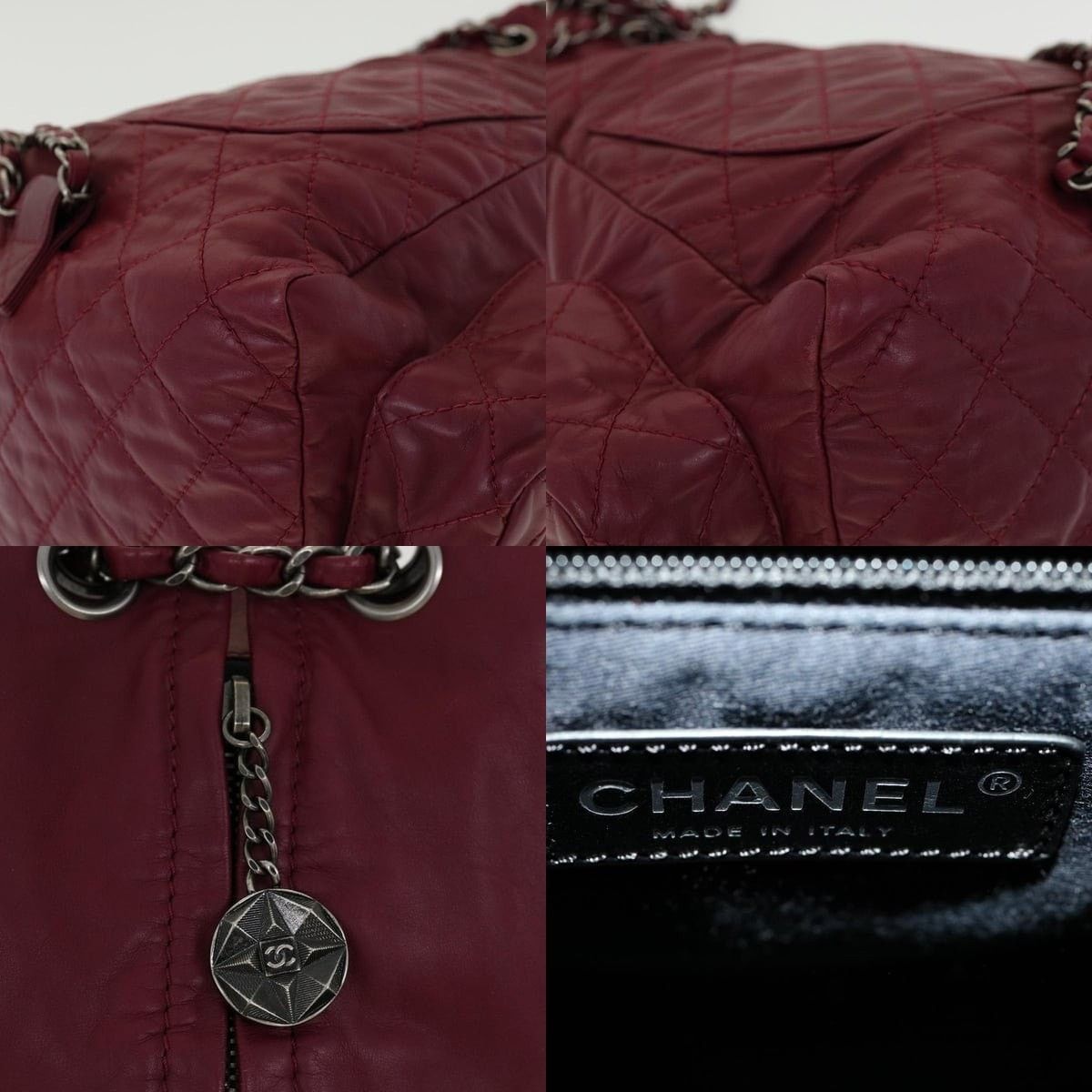 Chanel Chanel Matelasse Chain Backpack Lamb Skin Bordeaux CC Size ONE SIZE - 6 Thumbnail