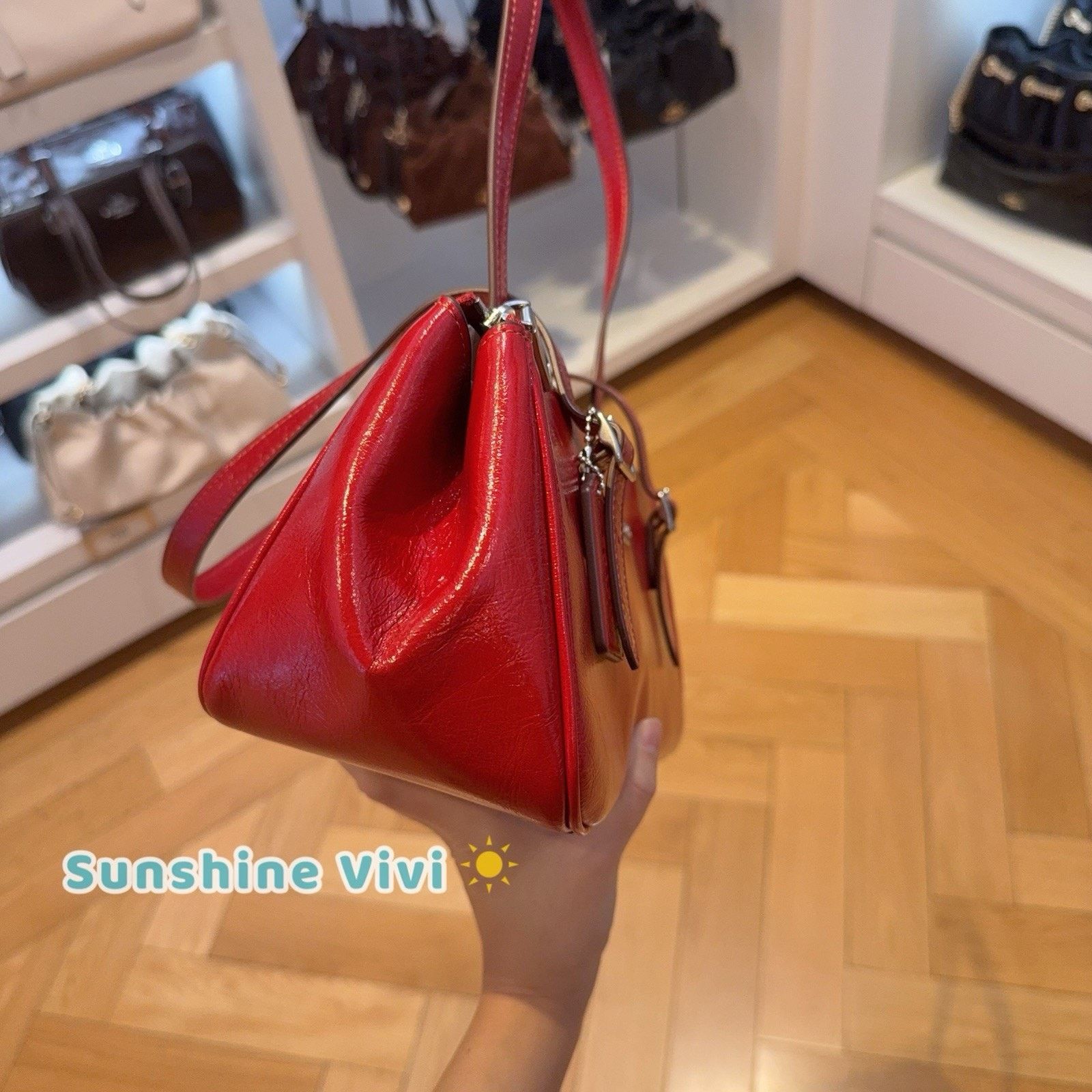Coach NWT Coach Asher Shoulder Bag DARK CARDINAL CBJ05 leather Size ONE SIZE - 3 Thumbnail