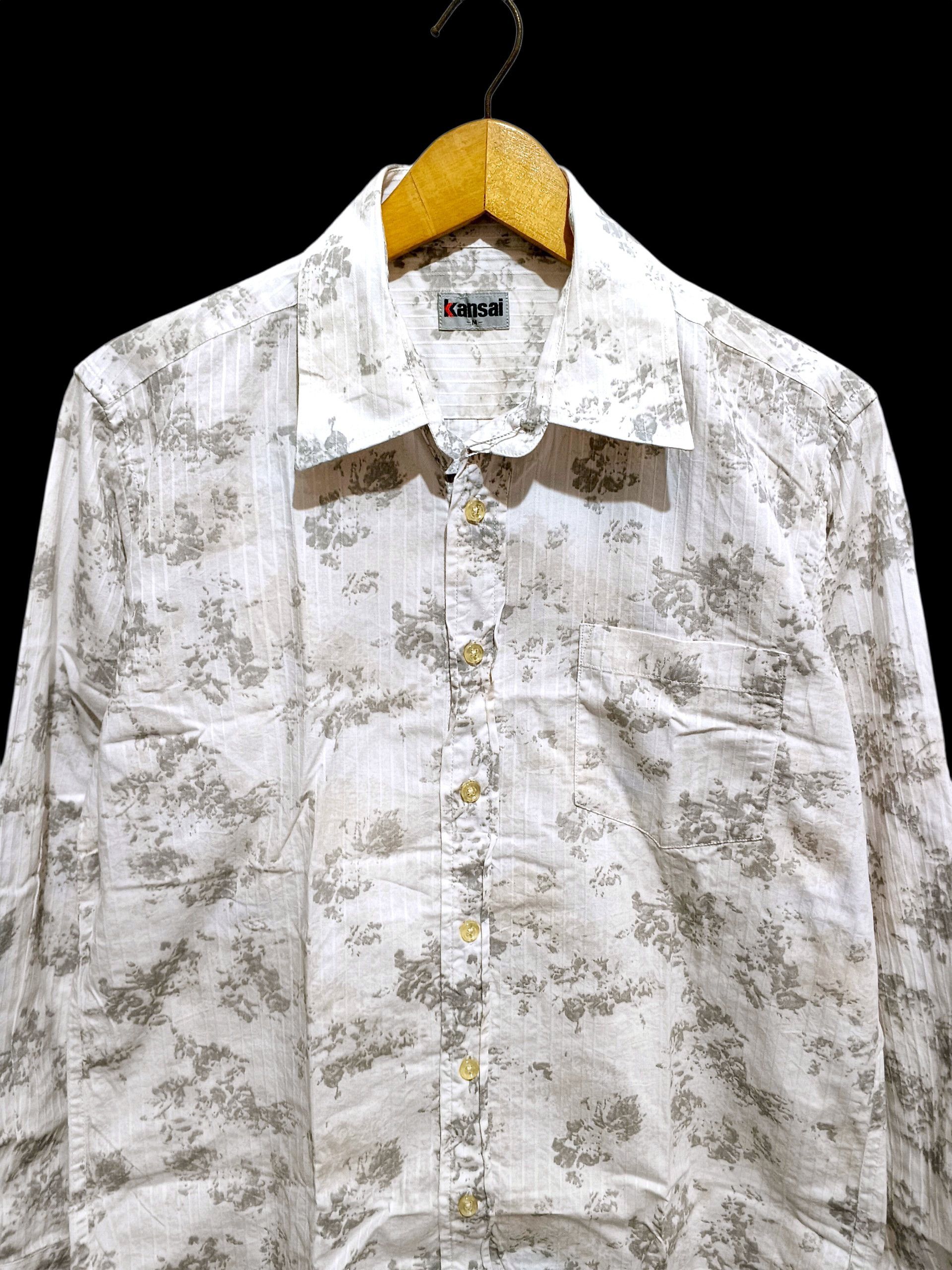 Kansai Yamamoto KANSAI YAMAMOTO PRINTED BUTTON SHIRT Size US S / EU 44-46 / 1 - 2 Thumbnail