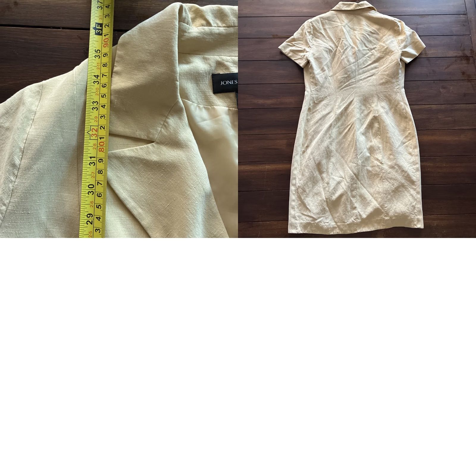Jones New York Jones New York Shift Wrap Dress - Neutral Tan Size M / US 6-8 / IT 42-44 - 8 Thumbnail