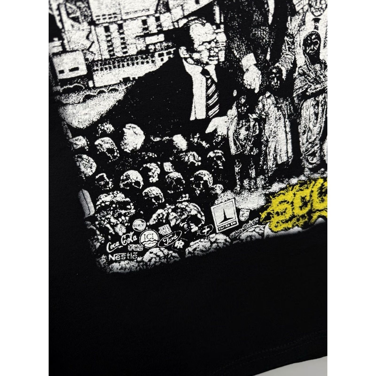 Fruit Of The Loom VINTAGE Napalm Death SCUM Grindcore T-Shirt Death Metal M Black Men T-Shirt 1990s Size US M / EU 48-50 / 2 - 5 Thumbnail