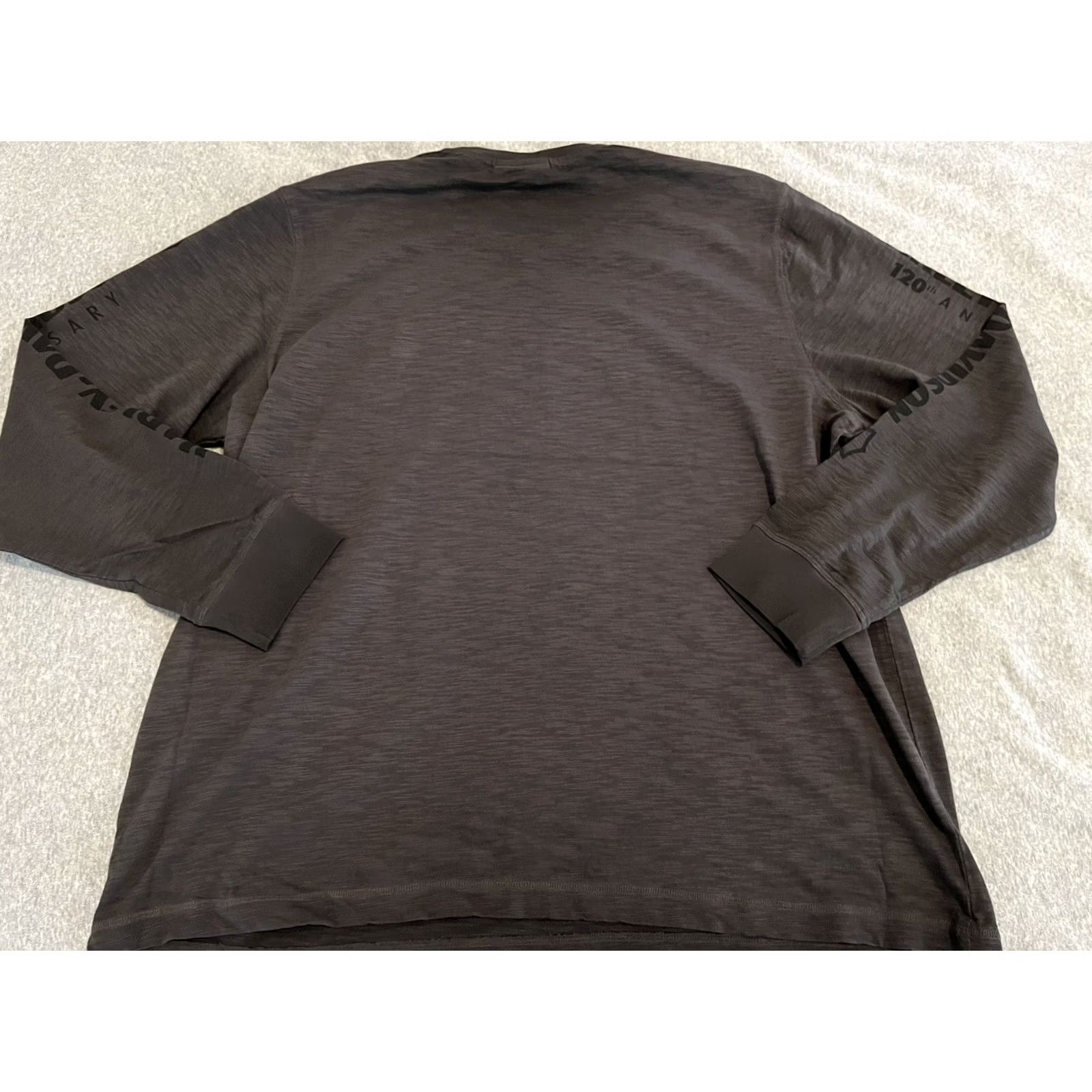 Harley Davidson HARLEY-DAVIDSON 120th Anniversary Long Sleeve Shirt Mens 3XL NWT Dark Gray Graphic Print Biker USA Shirt Size US XXL / EU 58 / 5 - 8 Thumbnail