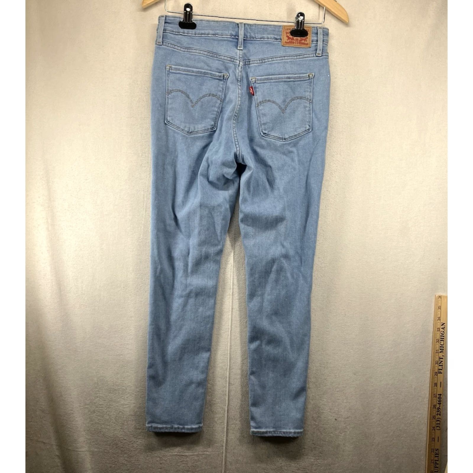 Levi's Levi's Women's 721 Jeans High Rise Skinny Ankle Cloudy Blue 28 Stretch Soft Size 28" / US 6 / IT 42 - 2 Thumbnail