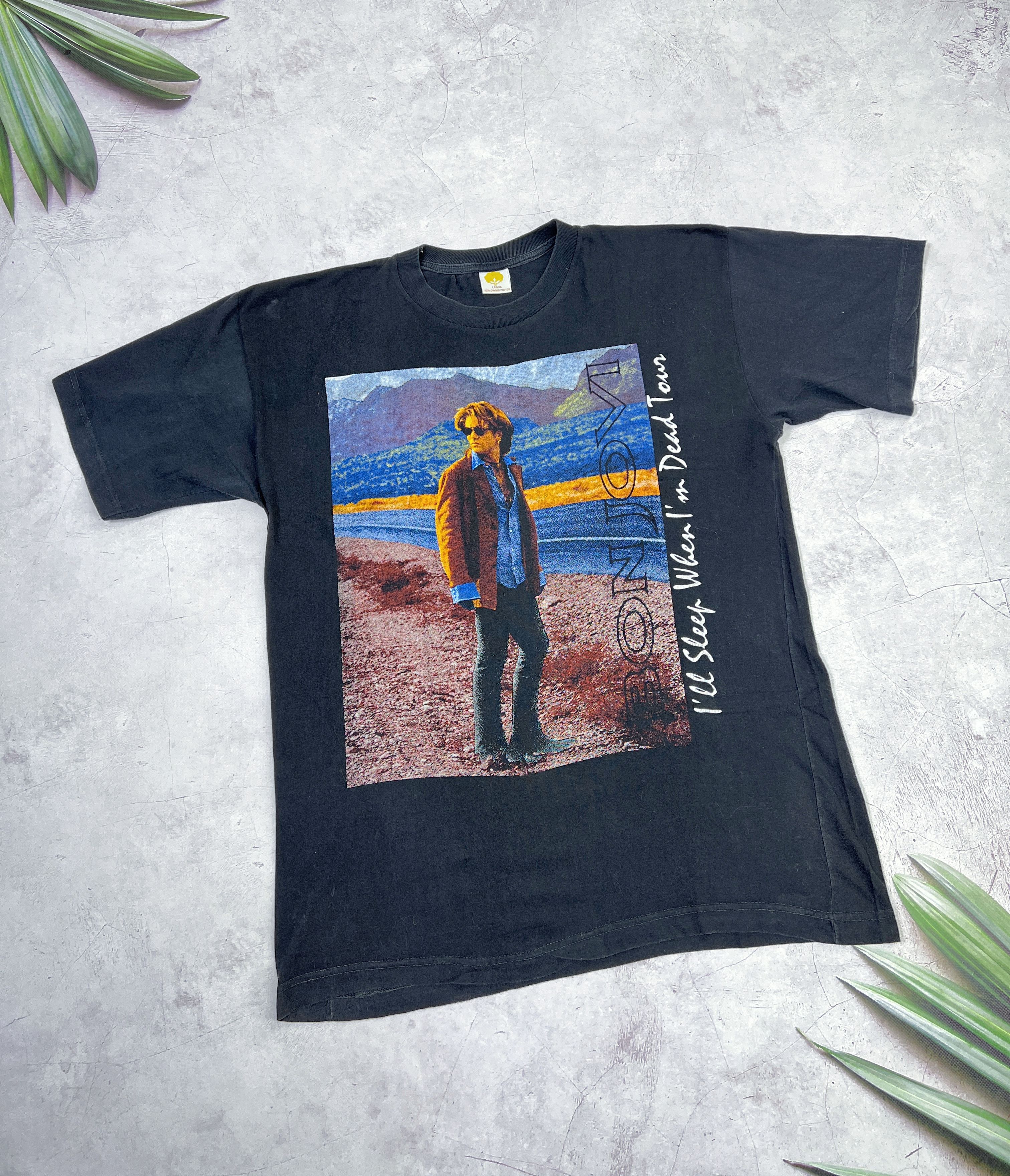 Band Tees × Bon Jovi × Vintage Bon Jovi T-Shirt 1993 I'll Sleep When I'm Dead Size US L / EU 52-54 / 3 - 1 Thumbnail