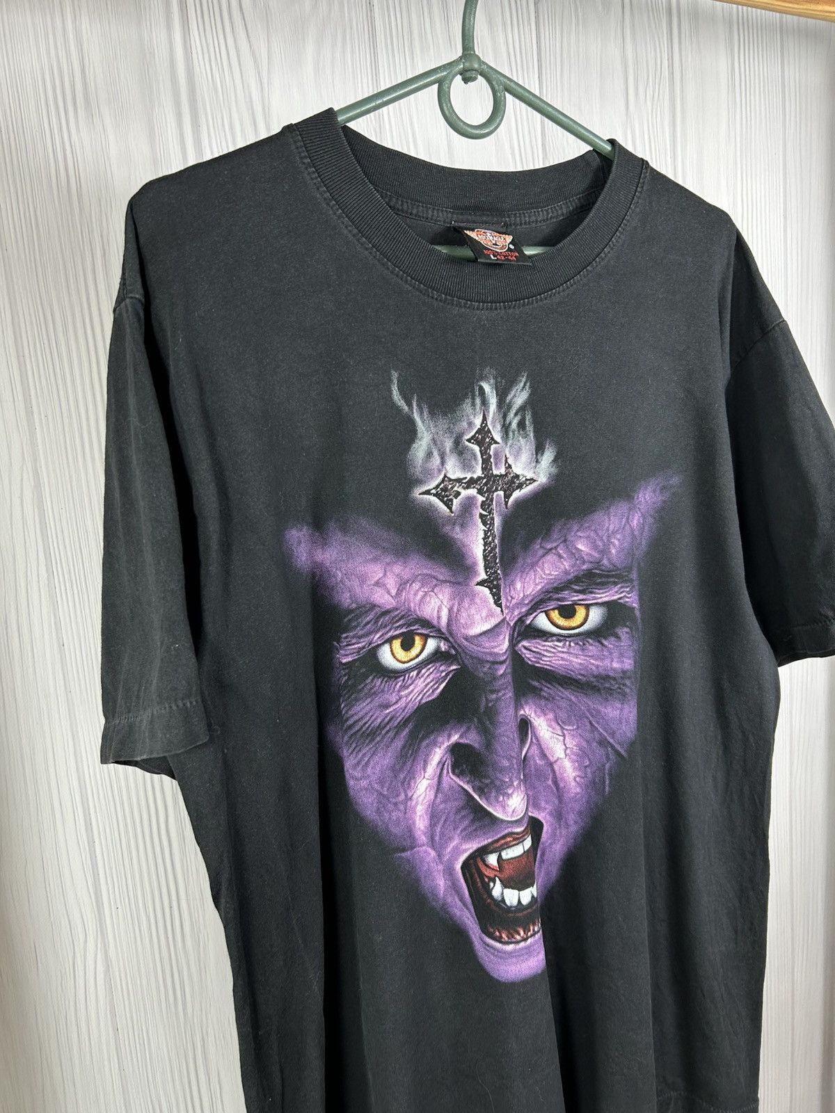 Vintage Vintage Y2K Devilish Vampire Blood Graphic Tee Demon Blood L Size US L / EU 52-54 / 3 - 3 Thumbnail