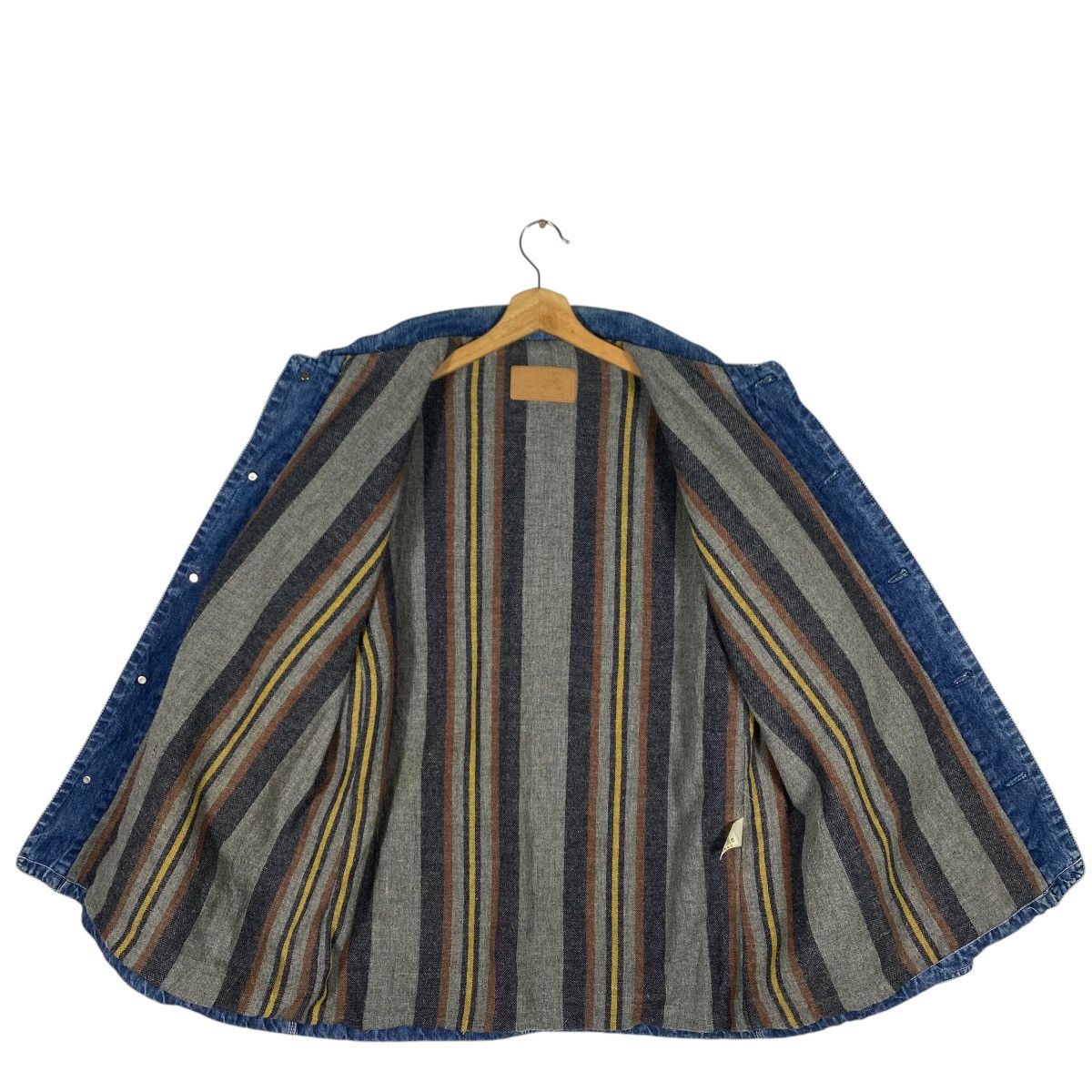 Levi's × Levi's Vintage Clothing × Vintage Vintage Levis Blanket Lining Denim Chore Jacket M Size Size US M / EU 48-50 / 2 - 5 Thumbnail