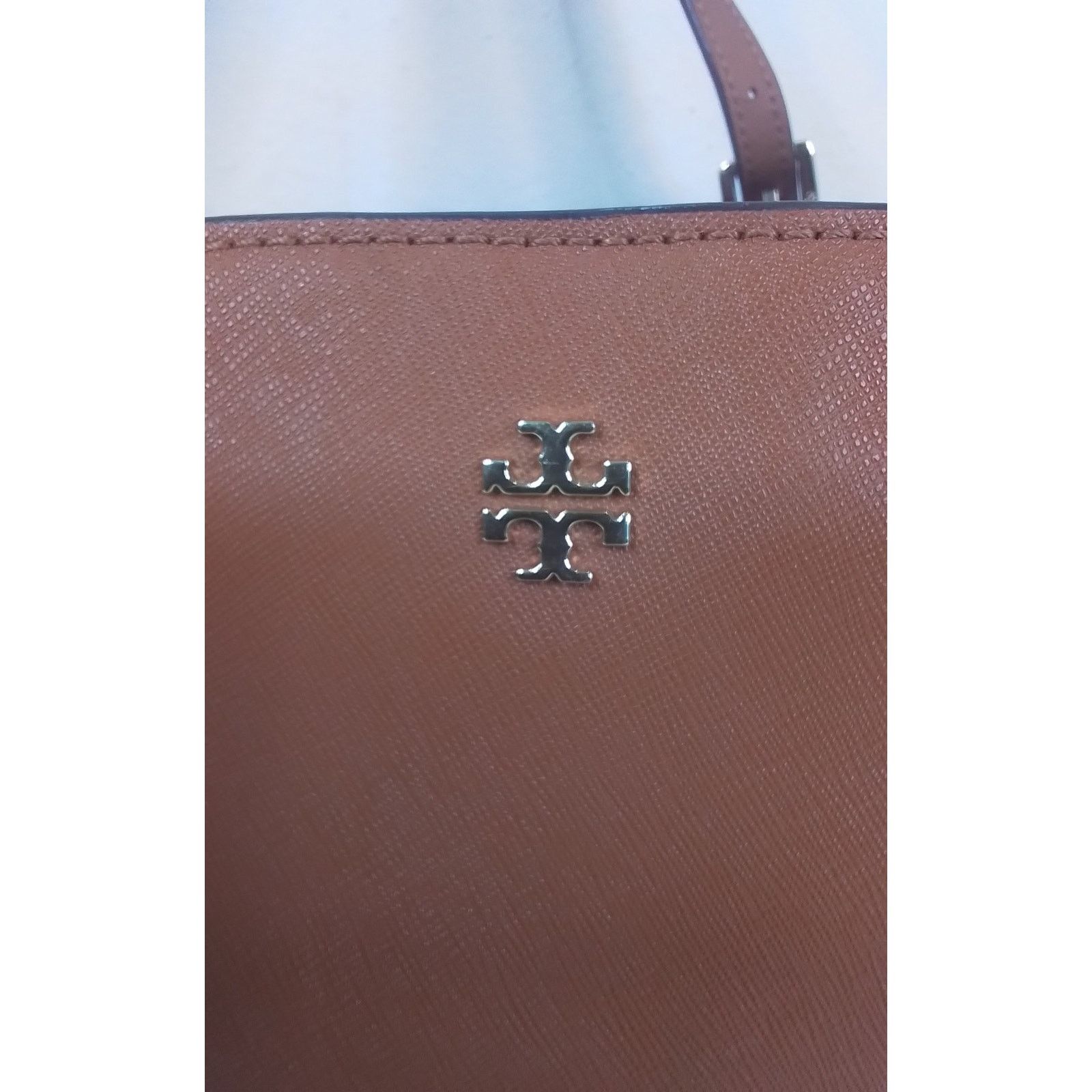 Tory Burch Tori Burch Leather Tote Handbag Purse Brown Size ONE SIZE - 5 Thumbnail
