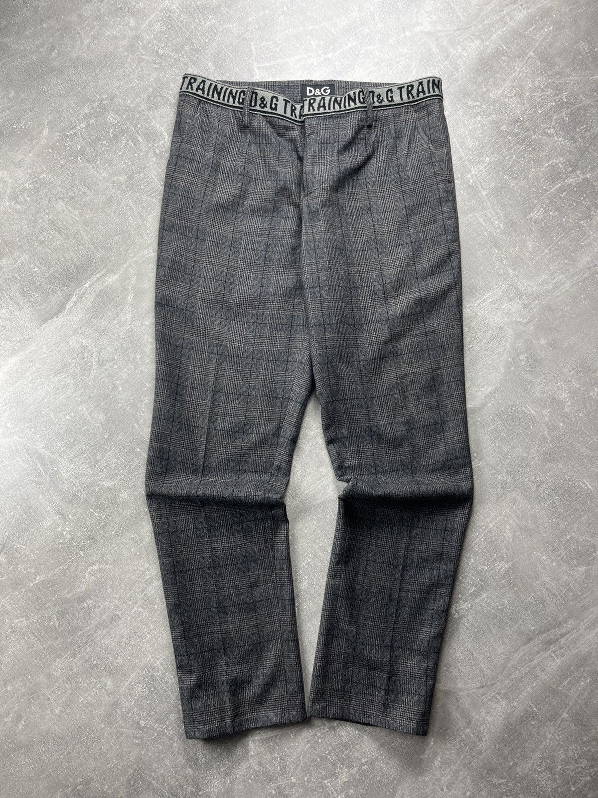 Dolce & Gabbana Dolce & Gabbana D&G Training Grey Plaid Pants Wool 00s Size US 34 / EU 50 - 7 Thumbnail