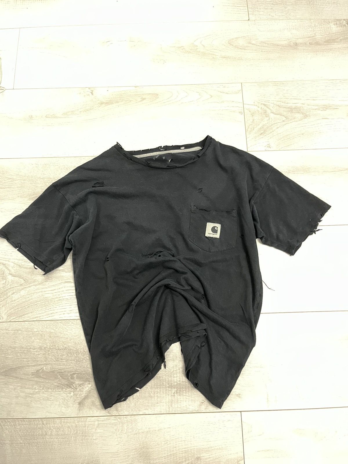 Carhartt Distress y2k Carhartt T-shirt Size US S / EU 44-46 / 1 - 1 Thumbnail