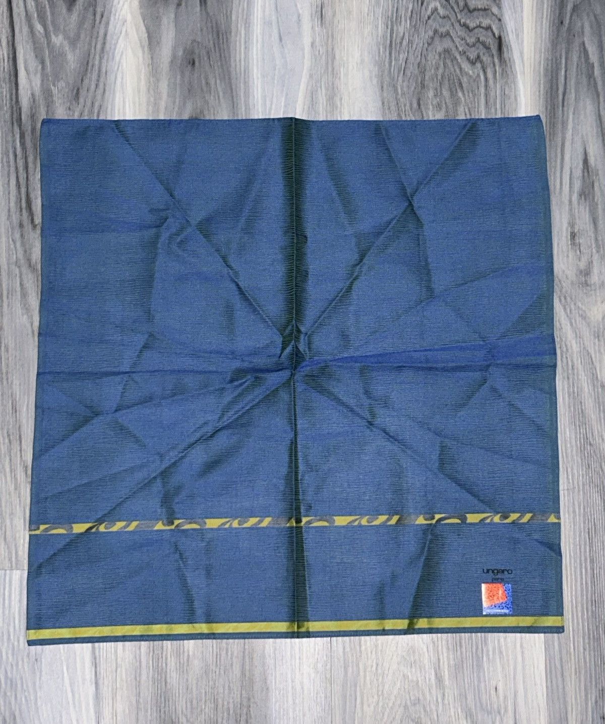 Ungaro Paris Ungaro Paris Vintage Blue & Green 2 Tone Handkerchief Scarf Size ONE SIZE - 2 Thumbnail