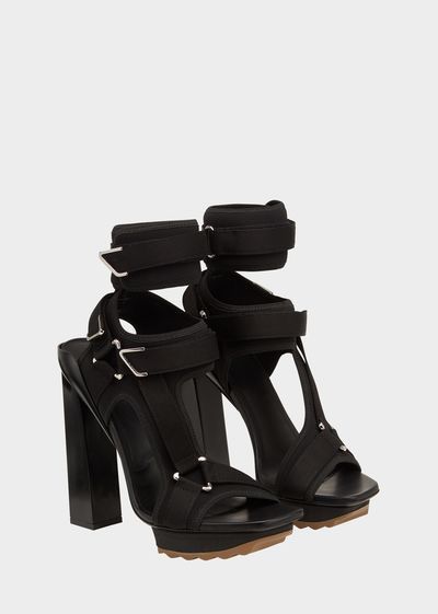 Versace VERSACE Platform Neoprene Strap High Heels eu40 Never Worn Size US 8.5 / IT 38.5 - 2 Thumbnail