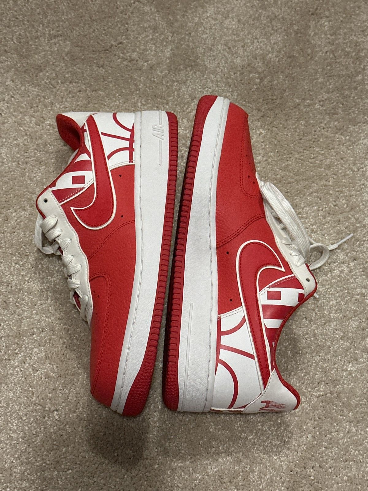 Nike Nike Air Force 1 Low Logo Pack University Red Size US 10 / EU 43 - 1 Thumbnail