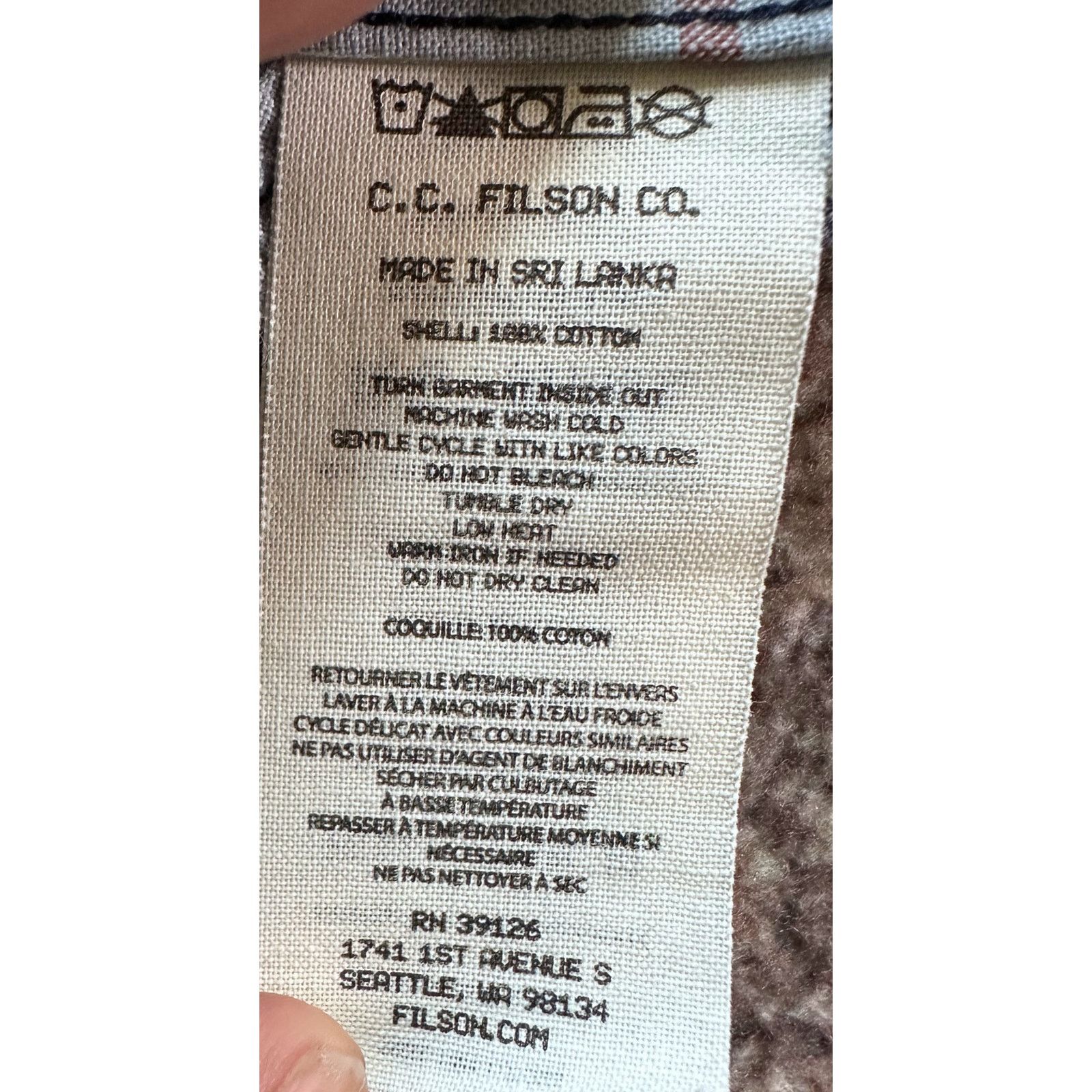 Filson Filson Chambray Shirt Short Sleeve Men's XL Blue Plaid Red Size US XL / EU 56 / 4 - 6 Thumbnail