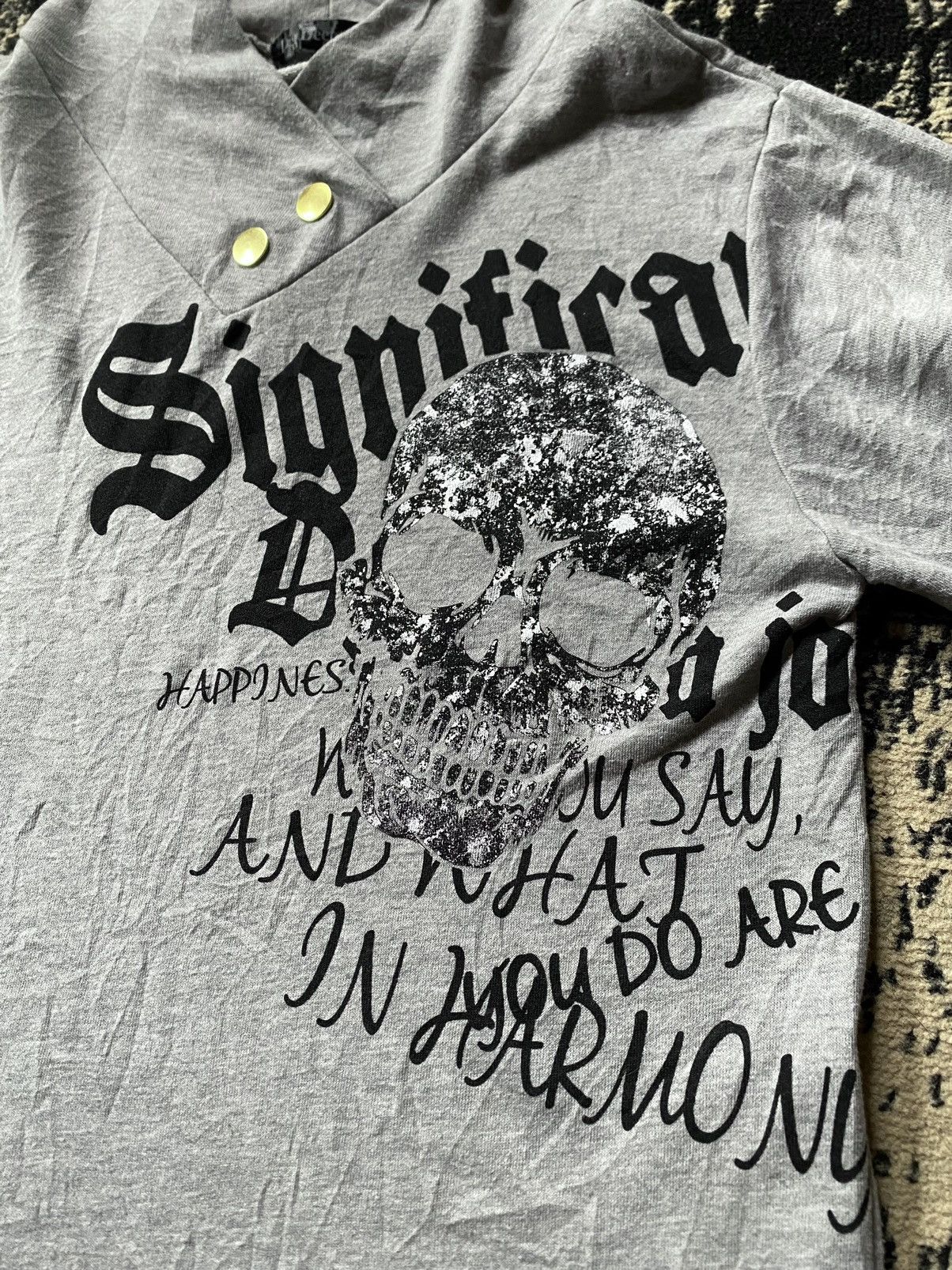 Hysteric Glamour × If Six Was Nine × Japanese Brand Vintage Japanes Dig Deep Skull Hoodie Size US XL / EU 56 / 4 - 3 Thumbnail