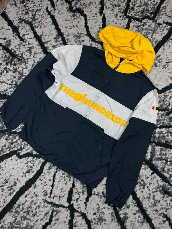 The Hundreds The Hundreds M Windbreaker Jacket White Navy Yellow Size US M / EU 48-50 / 2 - 2 Thumbnail