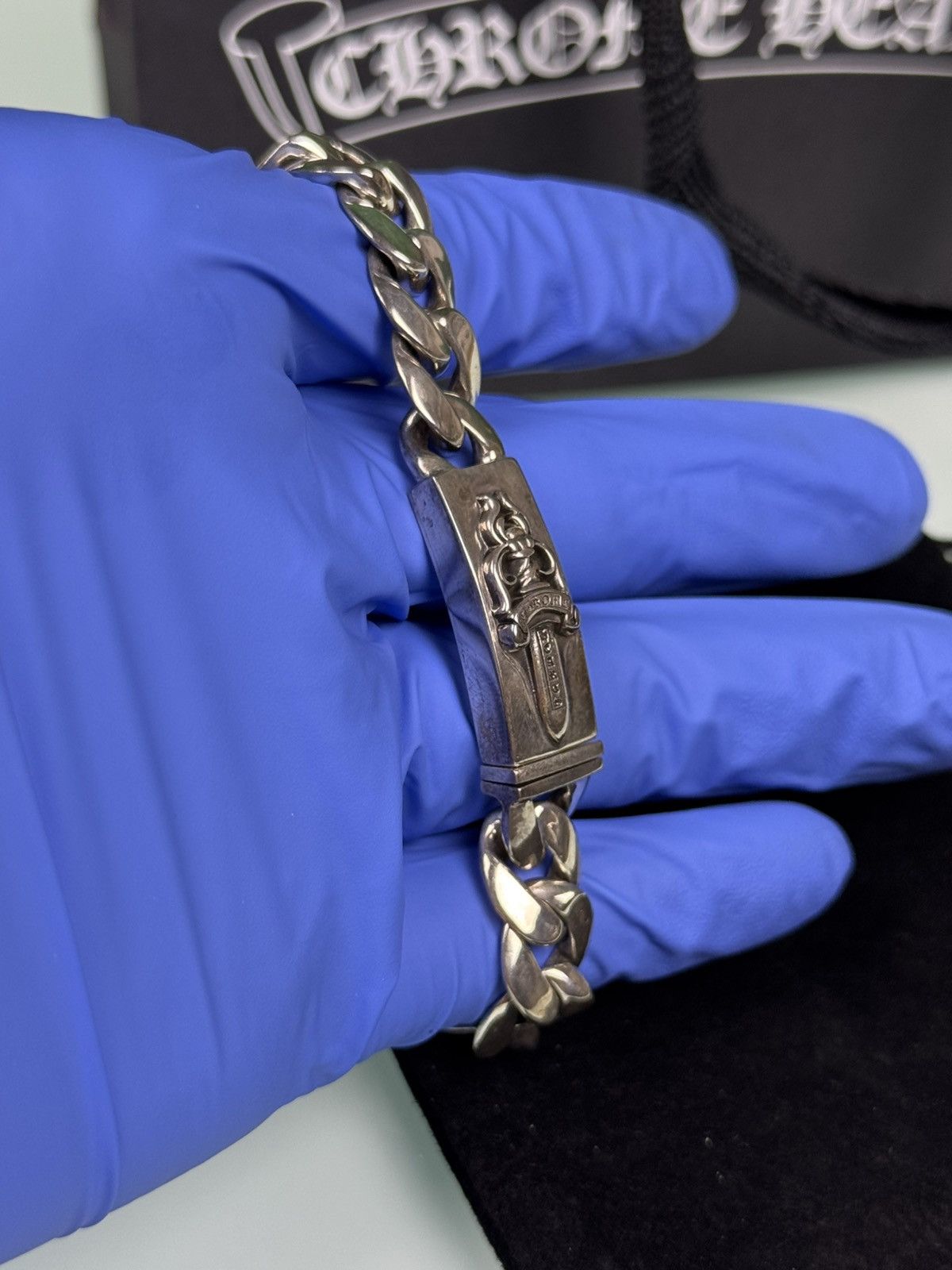 Chrome Hearts Chrome Hearts Small Dagger ID Bracelet 7in .925 Silver Size ONE SIZE - 4 Thumbnail