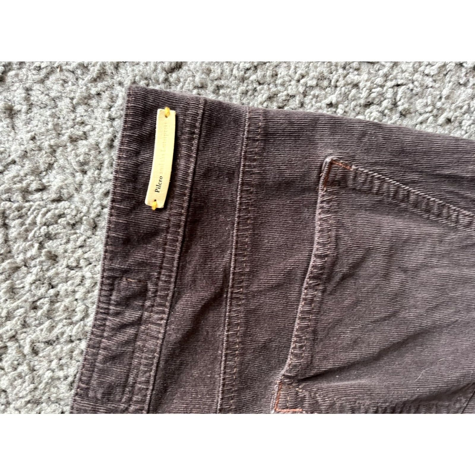 Vintage Pilcro and the Letterpress Serif Pants Womens 30 Corduroy Brown Cotton 30 Actual Chino Slim Flat Front Stretch Size 30" / US 8 / IT 44 - 6 Thumbnail
