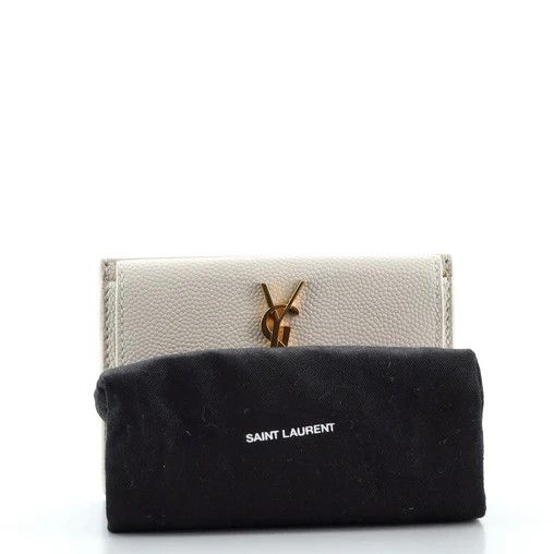 Saint Laurent Paris o1b1hav110724 Size: OS / Compact Leather wallets in Neutral Size ONE SIZE - 2 Thumbnail
