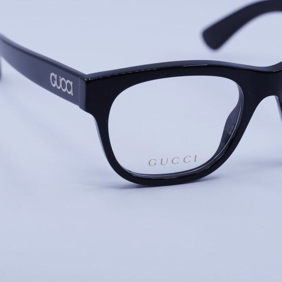 Gucci Gucci GG1796O 001 Eyeglasses Shiny Black 52mm Square Frame Size ONE SIZE - 4 Thumbnail