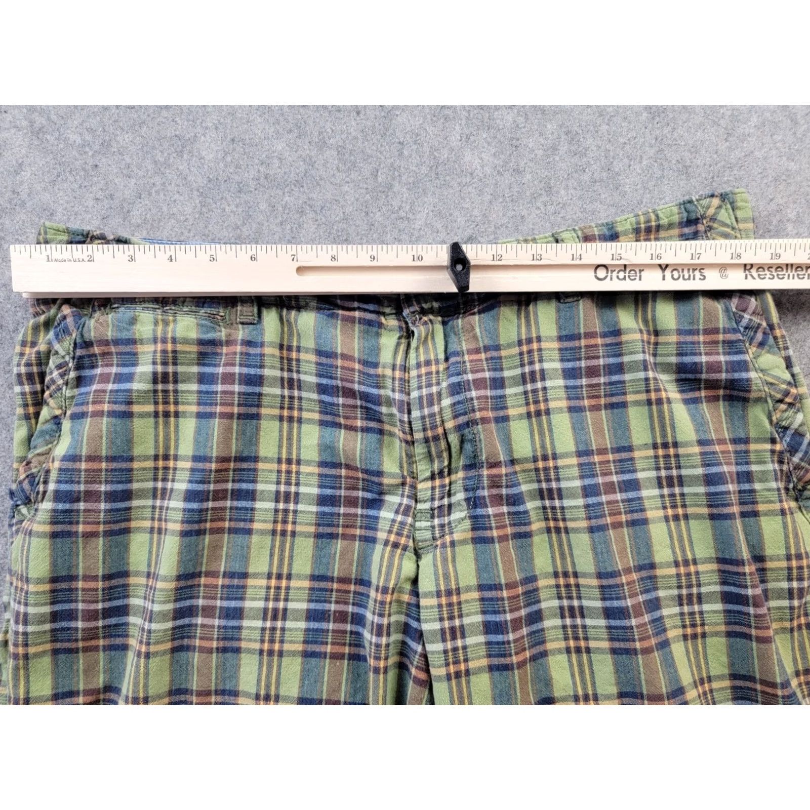 Polo Ralph Lauren Polo Ralph Lauren Shorts Mens 36 Green Plaid Cotton Casual Size US M / EU 48-50 / 2 - 6 Thumbnail