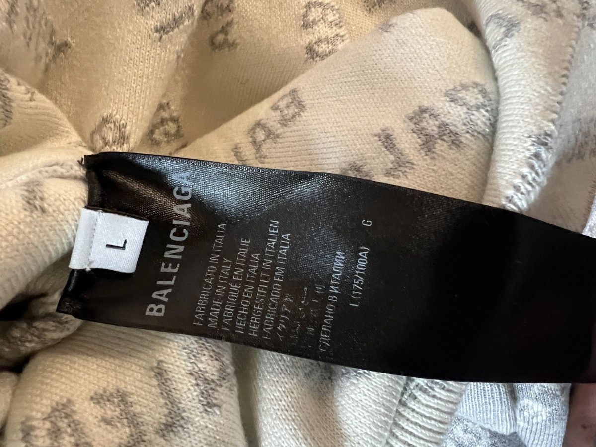 Balenciaga Balenciaga All Over Crewneck Size US L / EU 52-54 / 3 - 6 Thumbnail