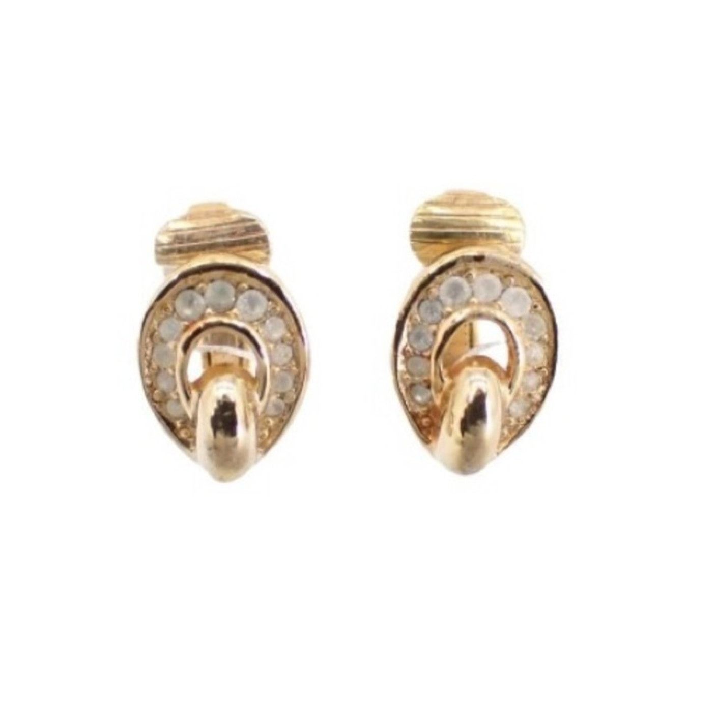 Christian Dior Vintage Gold plated clip earrings