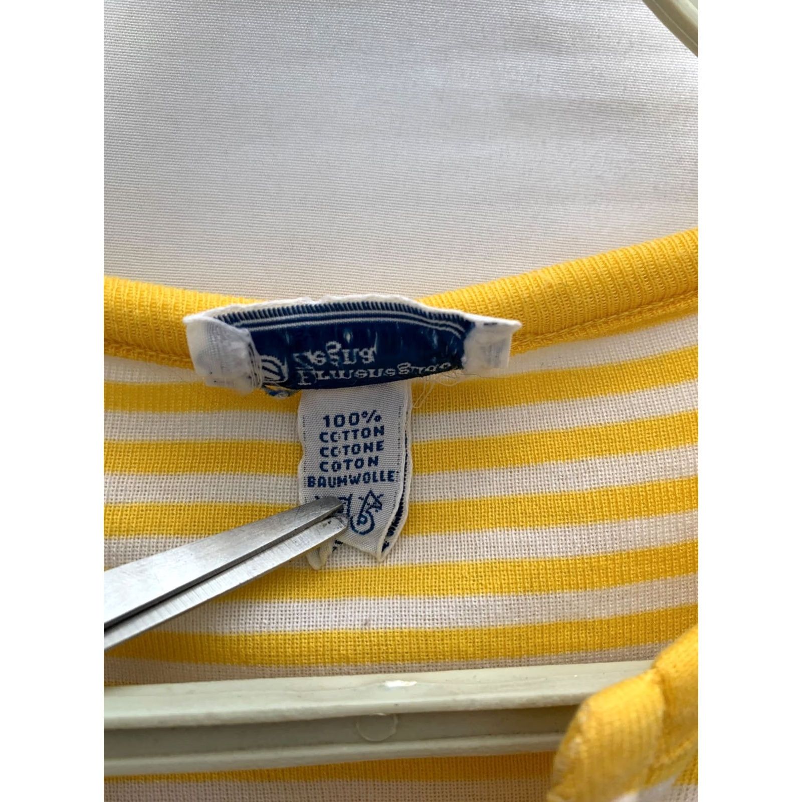 Ermenegildo Zegna VINTAGE Ermenegildo Zegna Striped Henley Shirt Mens S Yellow White Made in Italy Size US S / EU 44-46 / 1 - 5 Thumbnail