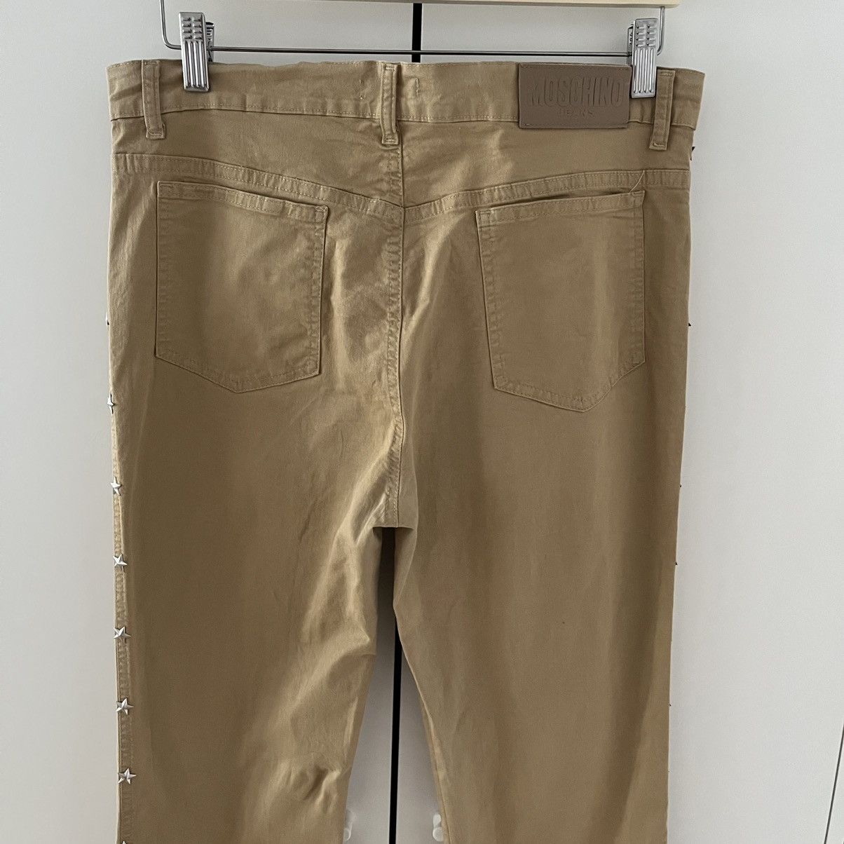 Love Moschino Moschino Jeans Donna Beige Stars Pants Streetwear Y2K Italy Size 32" / US 10 / IT 46 - 12 Thumbnail