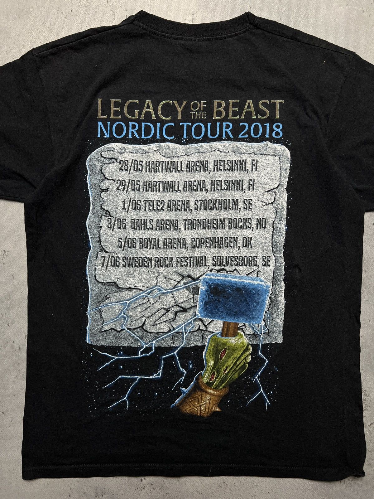 Band Tees Iron Maiden Legacy Of The Beast Tour Concert Promo Rare Tee Size US M / EU 48-50 / 2 - 7 Thumbnail
