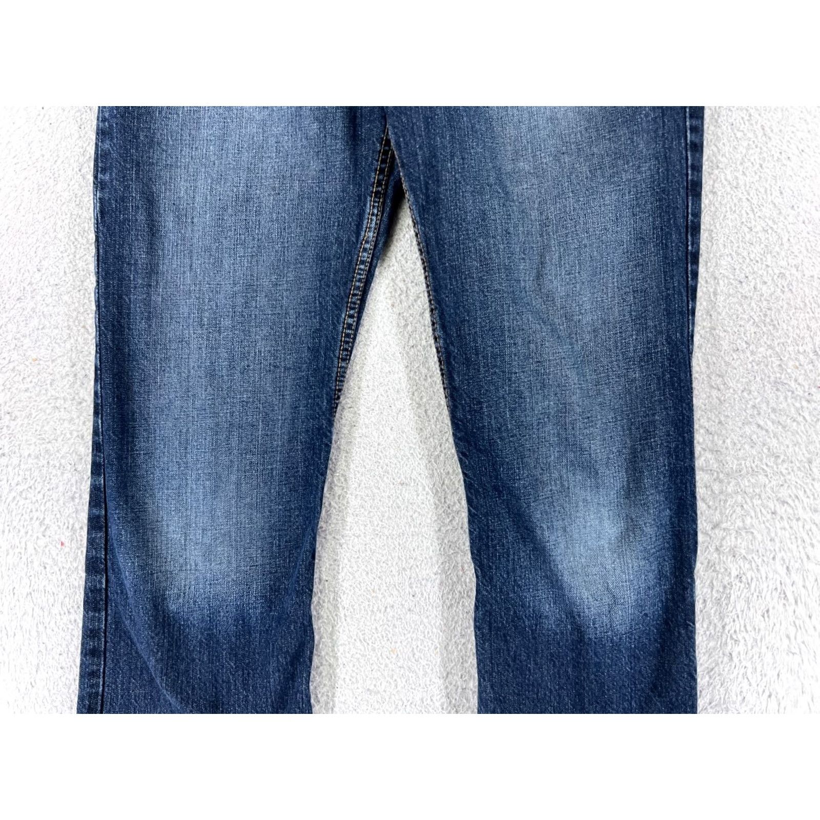 Vintage Cruel Jeans Womens 27 Blue Denim Bootcut 5-Pocket Stretch Slim Cotton Blend 27x30 Georgia Cruel Girl Jeans Mens Womens Girls Size 27" / US 4 / IT 40 - 3 Thumbnail