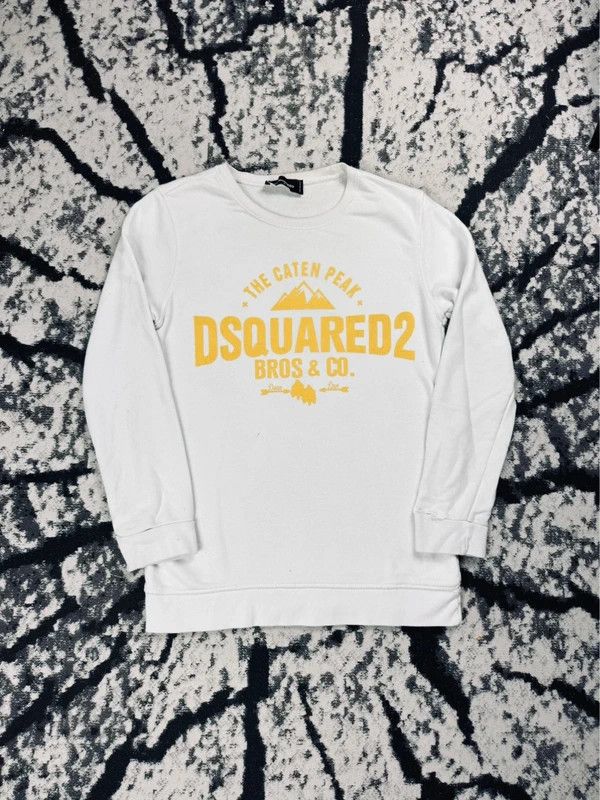 Dsquared2 Vintage Dsquared2 crewneck sweatshirt white yellow S Size US S / EU 44-46 / 1 - 1 Thumbnail