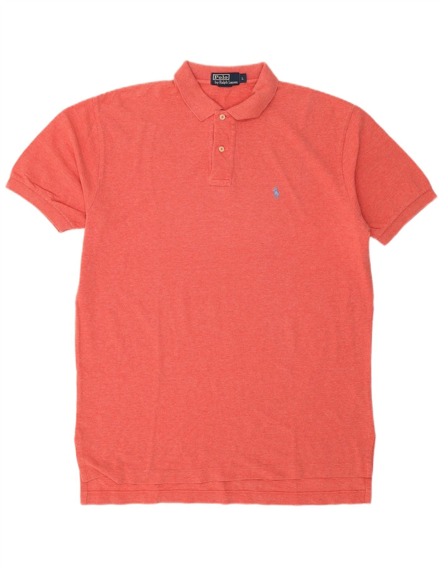 Polo Ralph Lauren Mens Polo Shirt Large Red Cotton Size US XXL / EU 58 / 5 - 1 Thumbnail