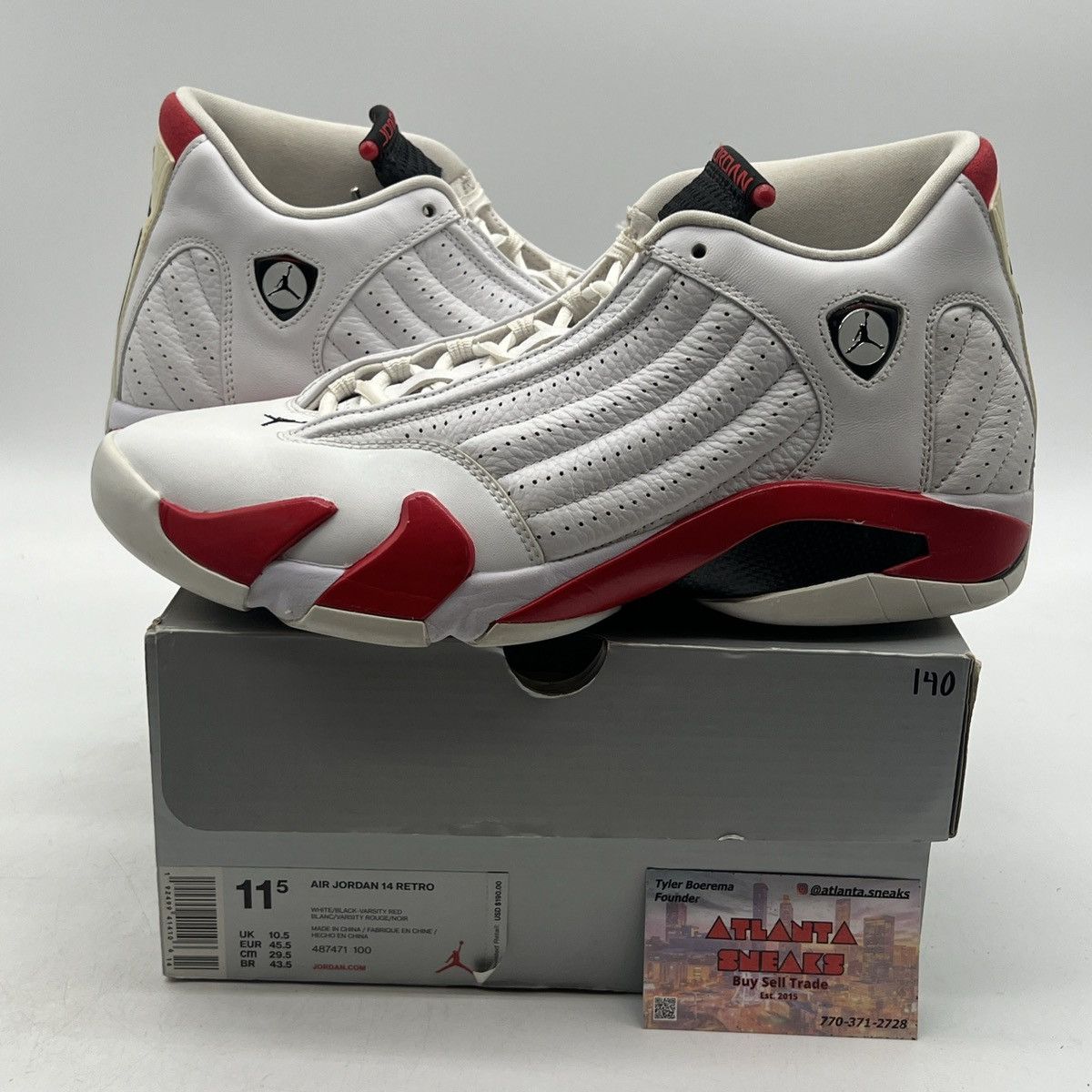 Jordan Brand Air Jordan 14 candy cane Size US 11.5 / EU 44-45 - 1 Thumbnail