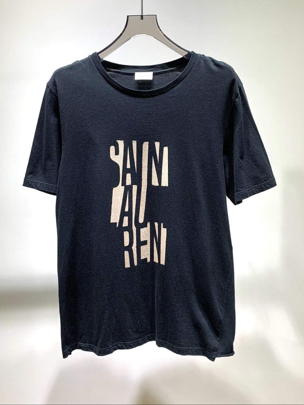 Saint Laurent Paris Saint Laurent Logo Print T-Shirt Size M Size US M / EU 48-50 / 2 - 1 Thumbnail