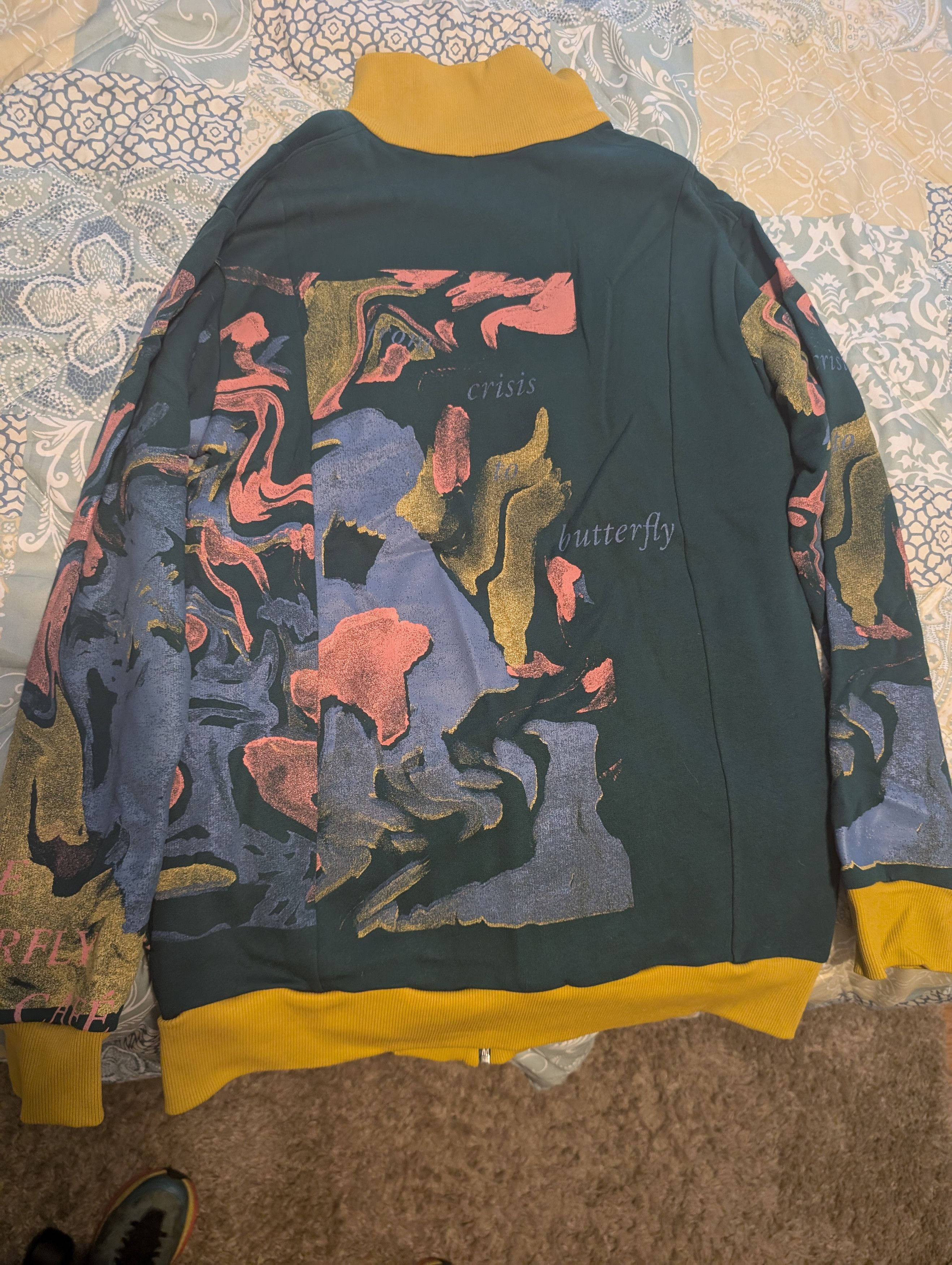 Bethany Williams Butterfly Cafe Graphic Zip-up Jacket Size US M / EU 48-50 / 2 - 2 Thumbnail