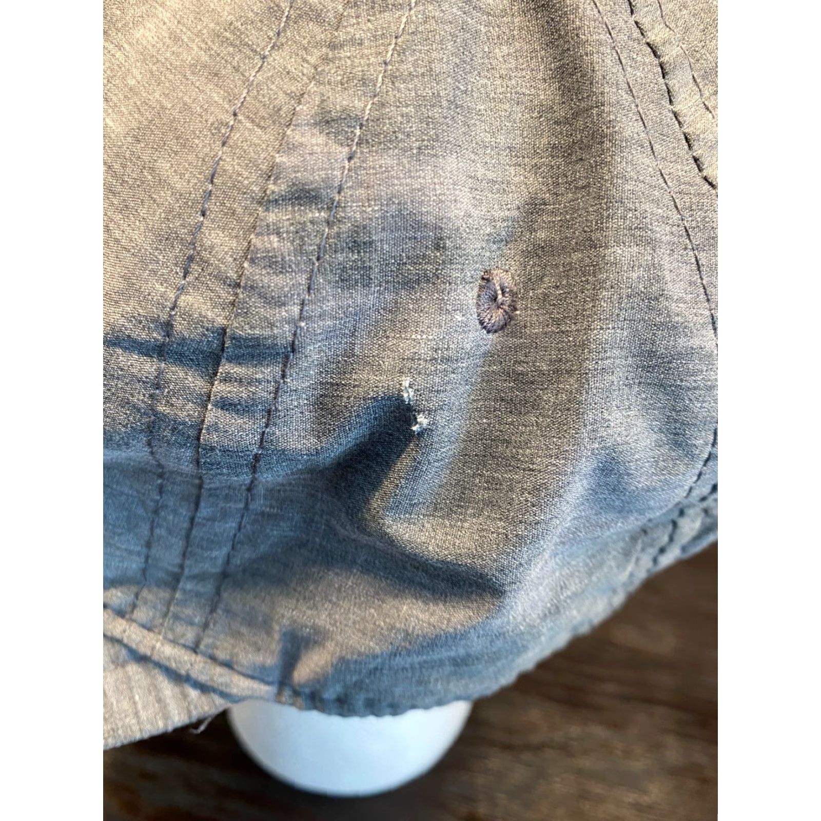 Vuori Vuori Hat Men One Size Gray Strapback Adjustable Soft Bill Dad Skate Travel Work Mens Size ONE SIZE - 6 Thumbnail