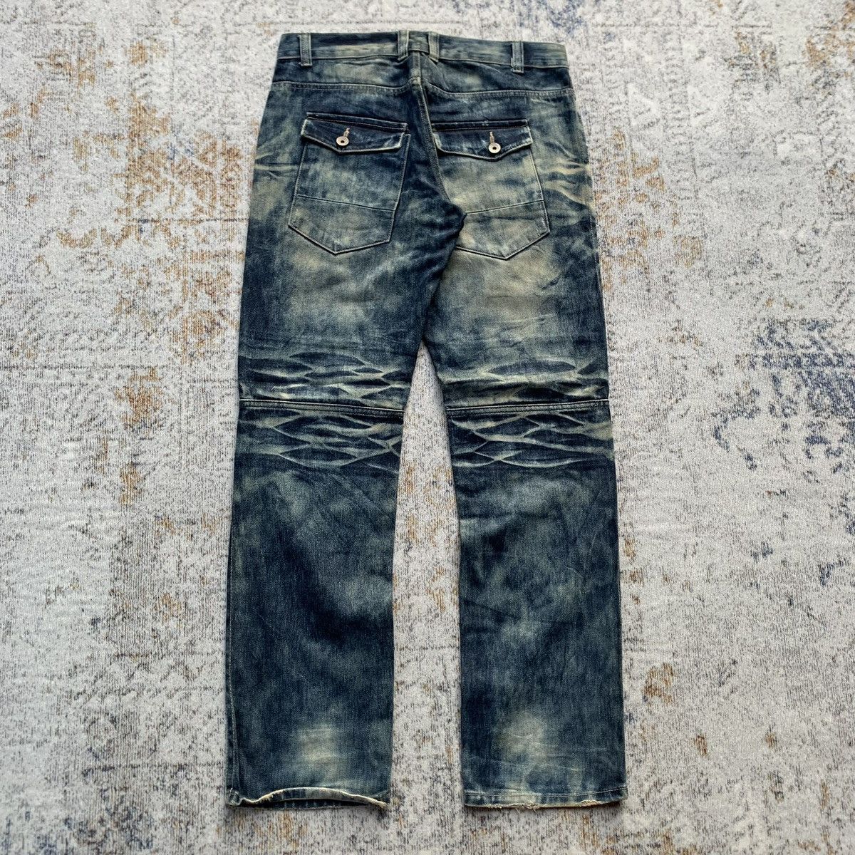 Japanese Brand 2000s Japanese Brand Pinball Mud Wash Multipocket Jeans Size US 34 / EU 50 - 6 Thumbnail