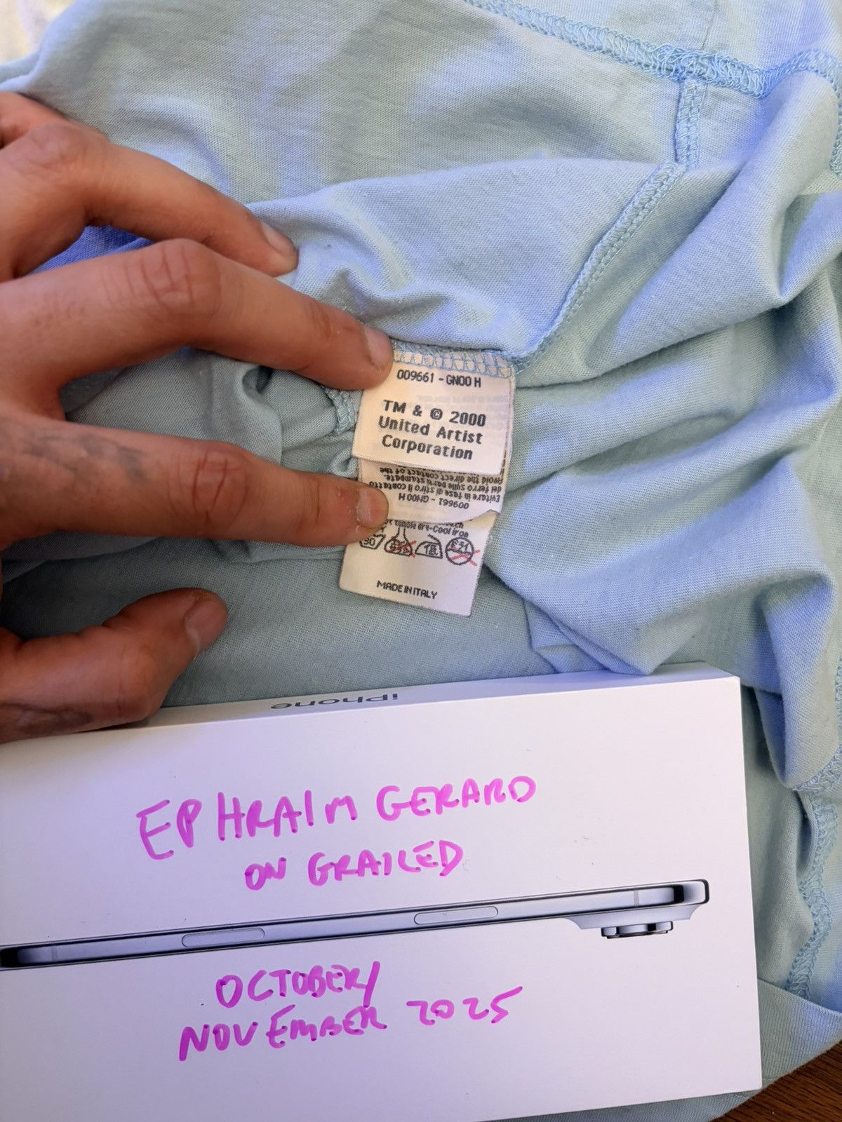 Iceberg Iceberg Pink Panther Tee Ice Blue OG Vintage XXL Size US XXL / EU 58 / 5 - 5 Thumbnail