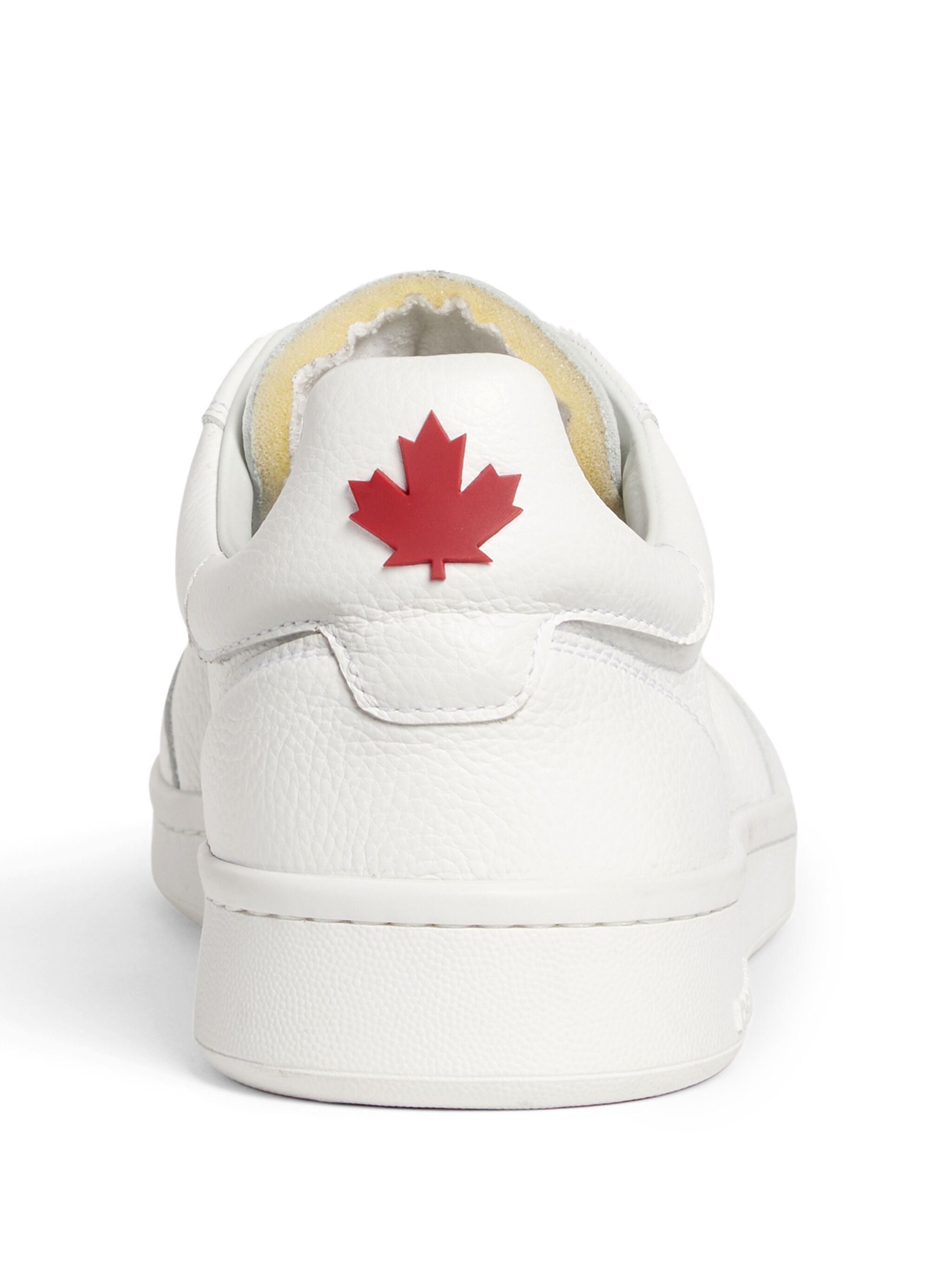 Dsquared2 o1s22i1n1124 Leather Deer Print Boxer Sneakers in White Size US 7 / EU 40 - 3 Thumbnail