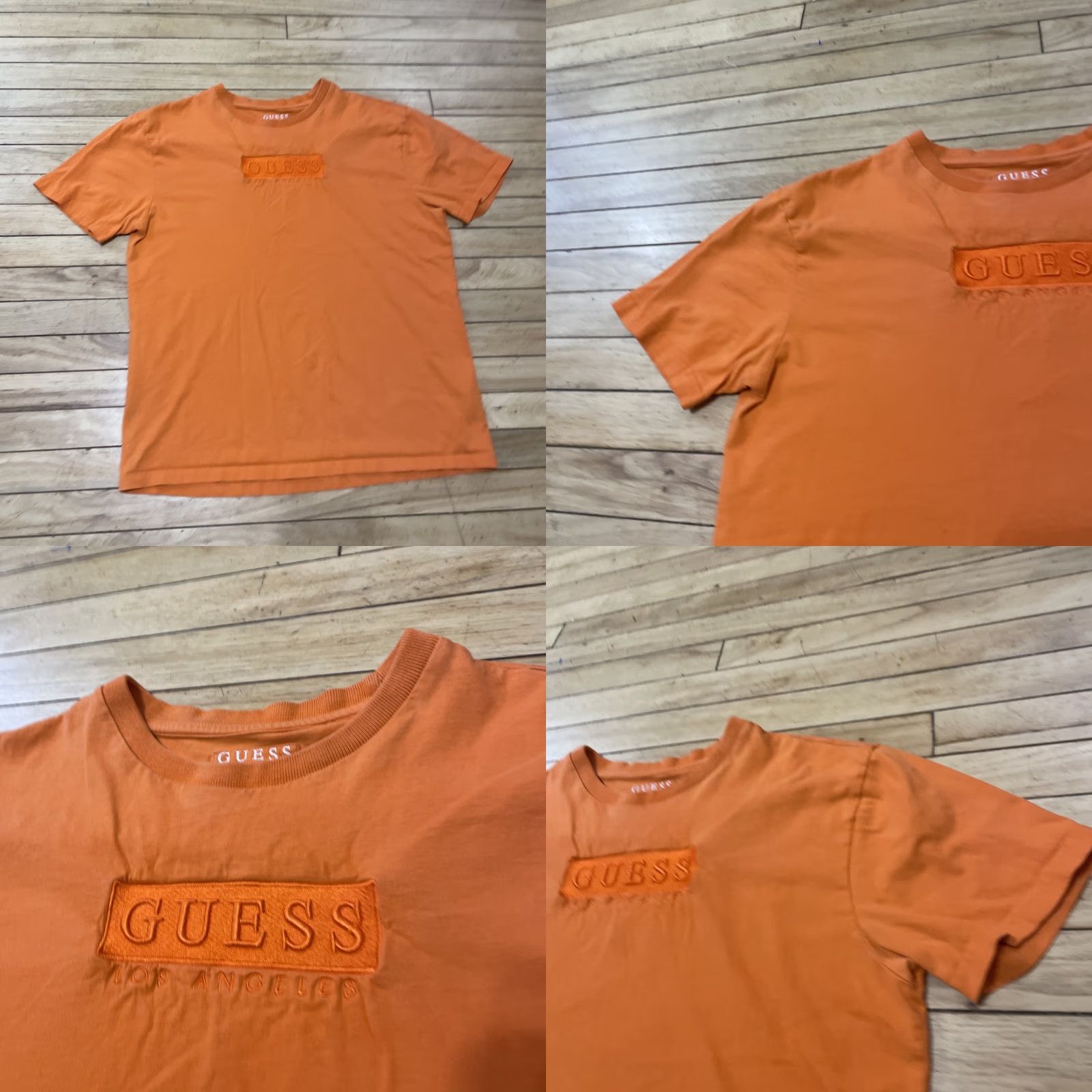 Guess GUESS T Shirt Mens M Orange Box Graphic Jersey Streetwear Stretch Crew Neck LA AngEl Logo Giftbox Box 90s Men Size US M / EU 48-50 / 2 - 9 Thumbnail
