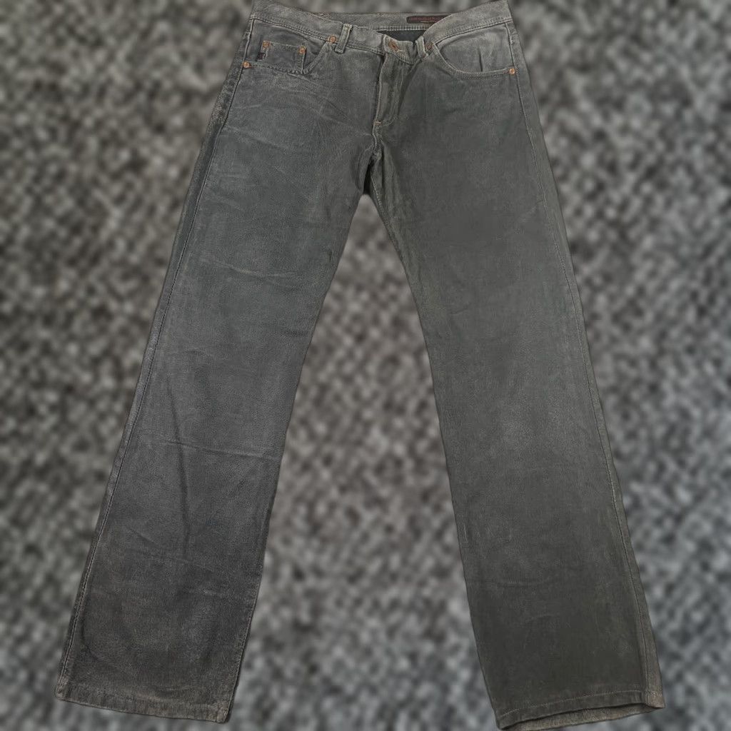 Vintage VINTAGE AG Adriano Goldschmied Leather Pants 28 32x31 Black Casual 80s 90s Mens Size US 28 / EU 44 - 1 Thumbnail