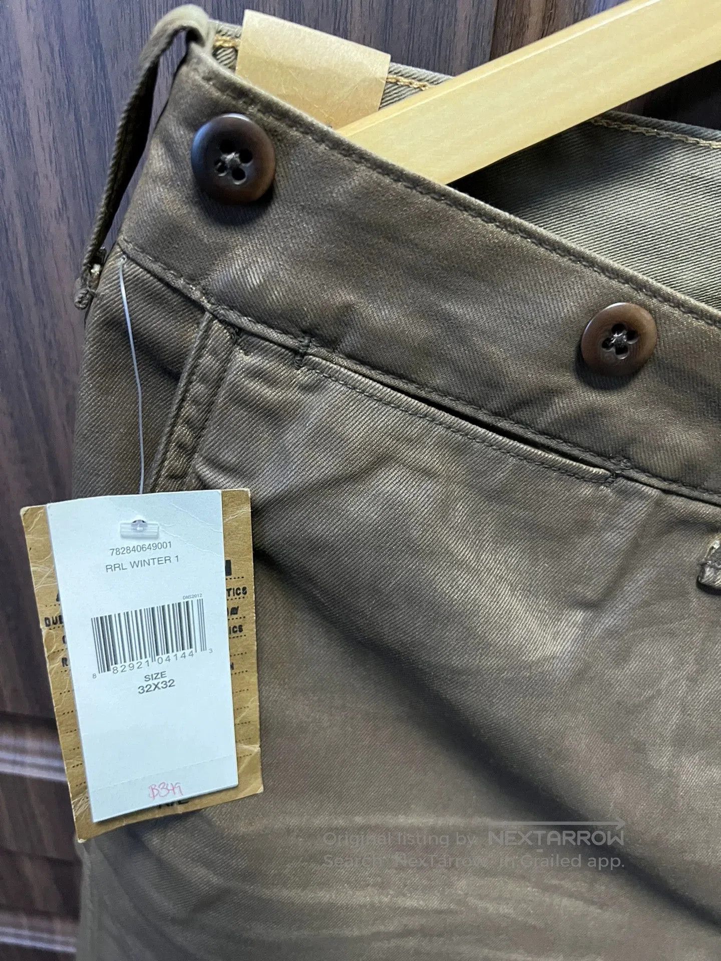 RRL Ralph Lauren RRL Oil Wax Military Long Pants Denim Jeans. Size US 32 / EU 48 - 6 Thumbnail
