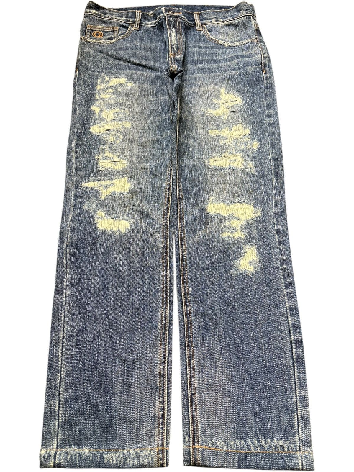 Kapital Vintage Japanese Brand Sashiko Distressed Jeans Size 31" - 1 Thumbnail