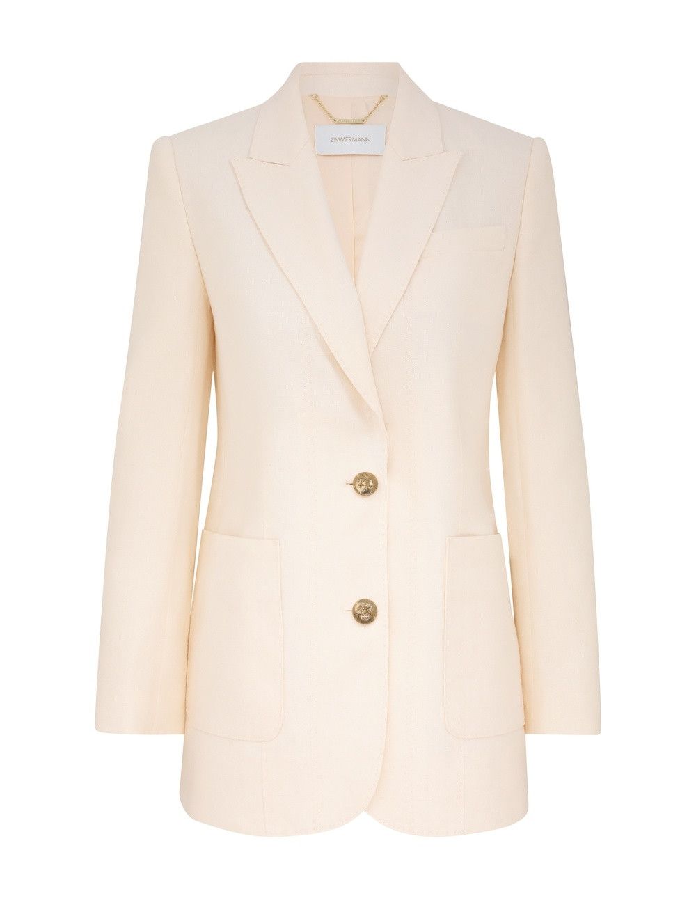 oc11z1025 Crush Single Breasted Jacket in Cream