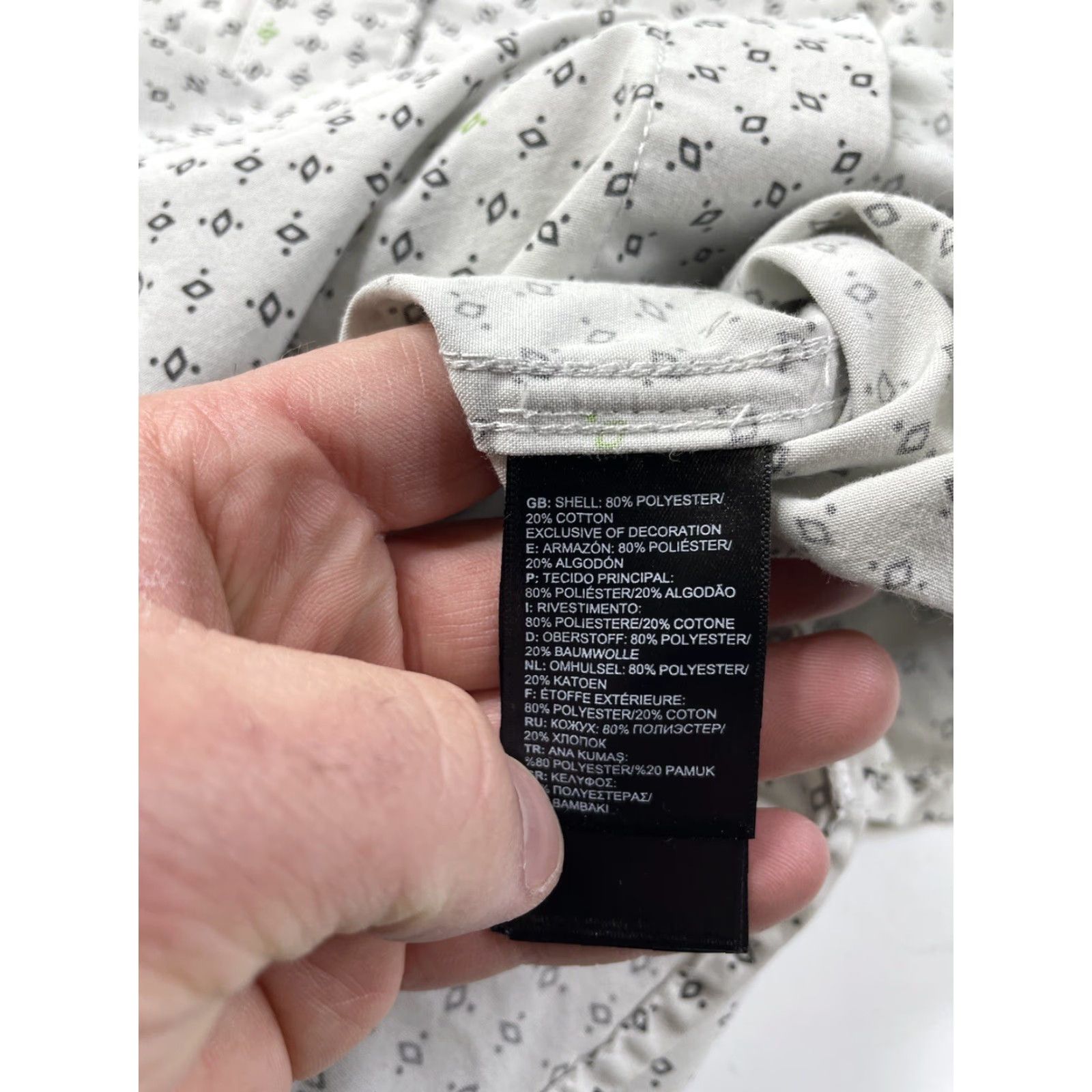 The North Face The North Face Shirt Mens Medium Button-Up Short Sleeve Slate Camp Geometric Size US M / EU 48-50 / 2 - 6 Thumbnail