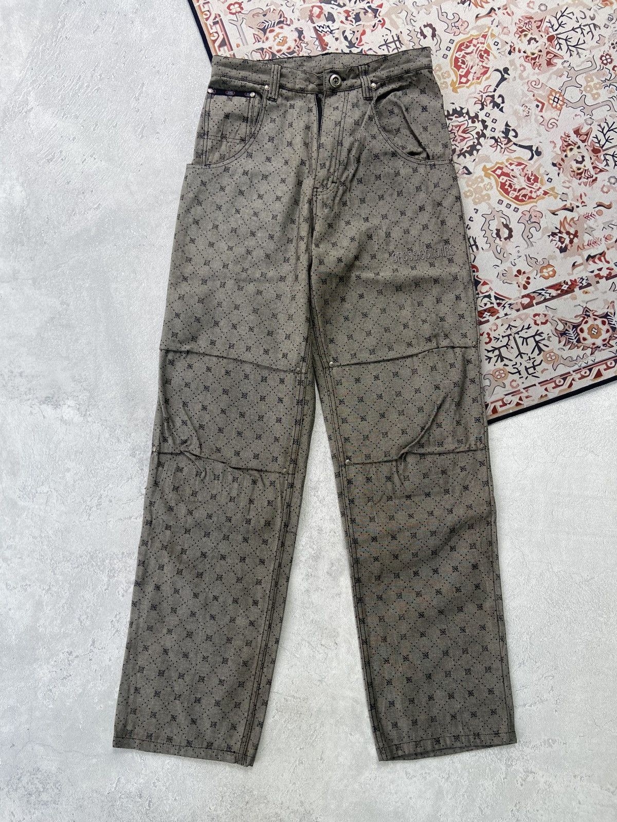 Cross Colours Vintage Cross Colour Monogram Pants Hip Hop Size US 30 / EU 46 - 2 Thumbnail