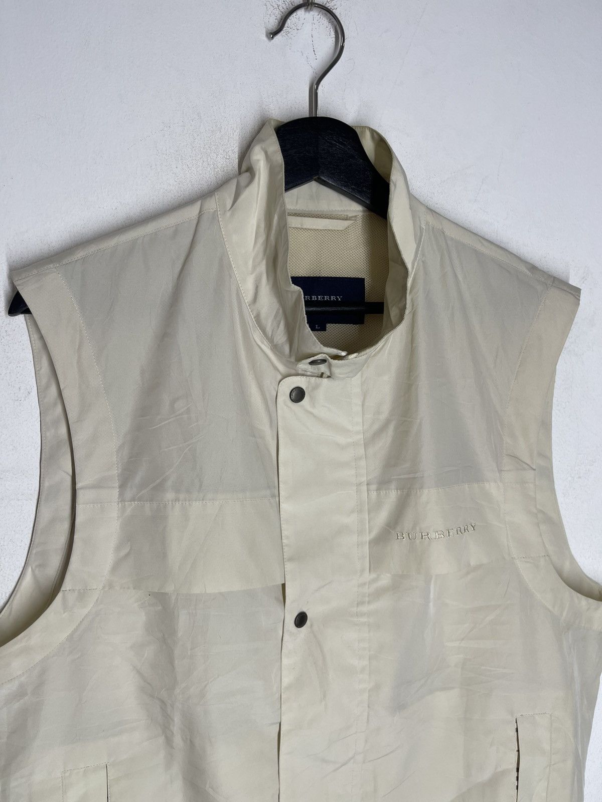 Burberry Vintage BURBERRY Golf Light Vest Spellout Size US L / EU 52-54 / 3 - 2 Thumbnail
