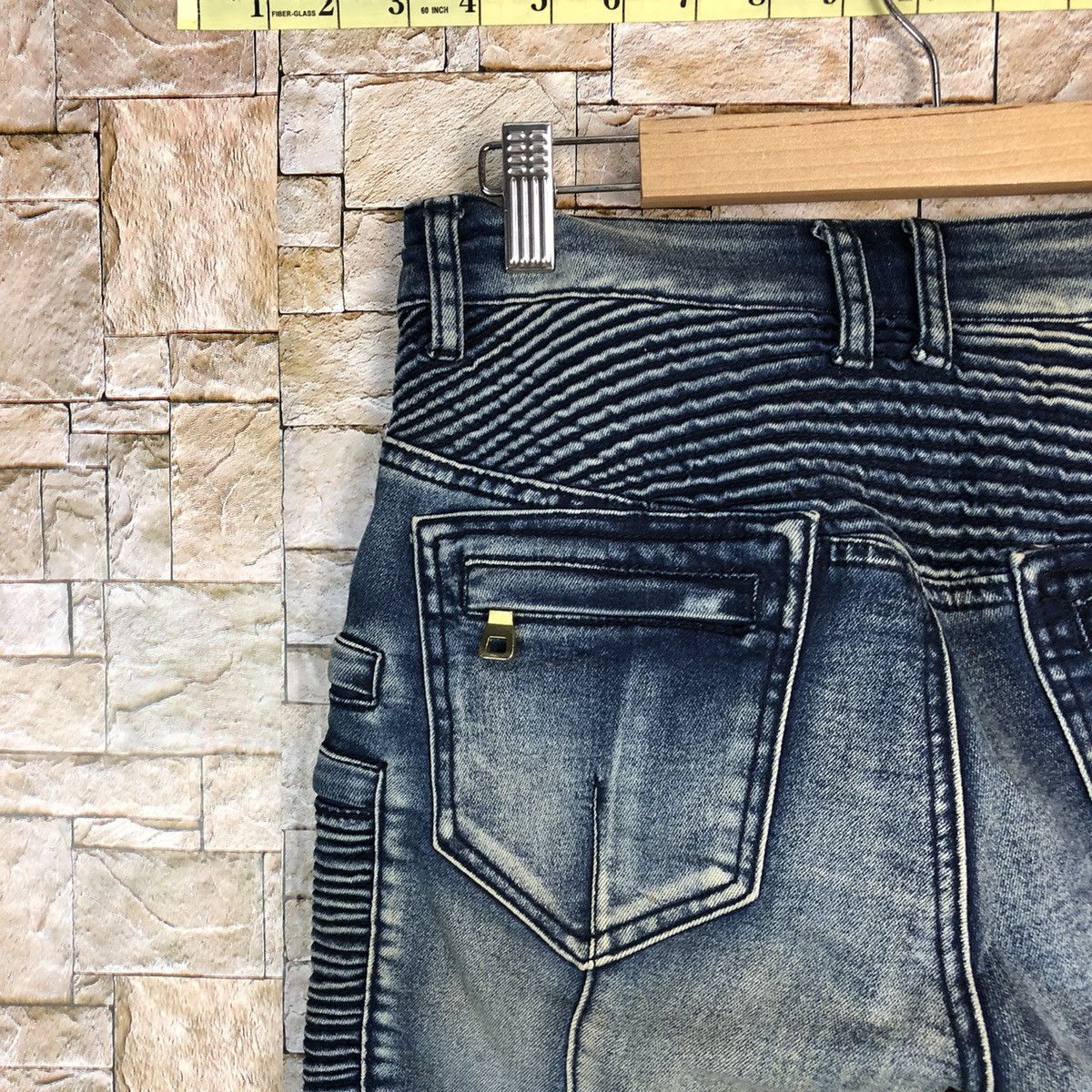 Japanese Brand Japan faded Blue Slim Fit bikers denim Jeans #A741 Size 26" / US 2 / IT 38 - 19 Thumbnail