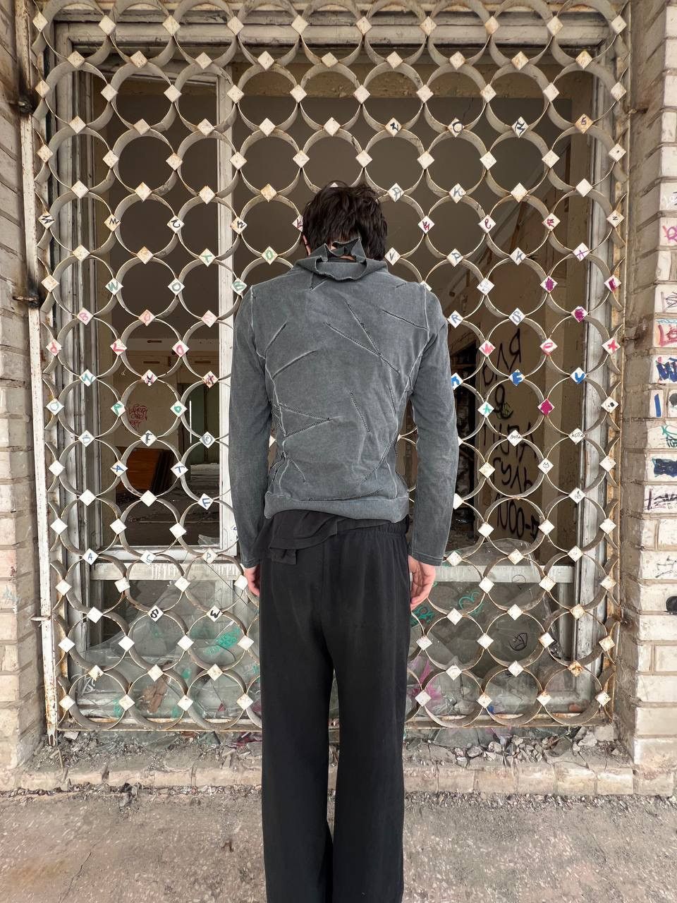 If Six Was Nine × Vintage Vintage Y2K Scar Owens Style Patchwork Zip Up Hoodie Size US S / EU 44-46 / 1 - 4 Thumbnail
