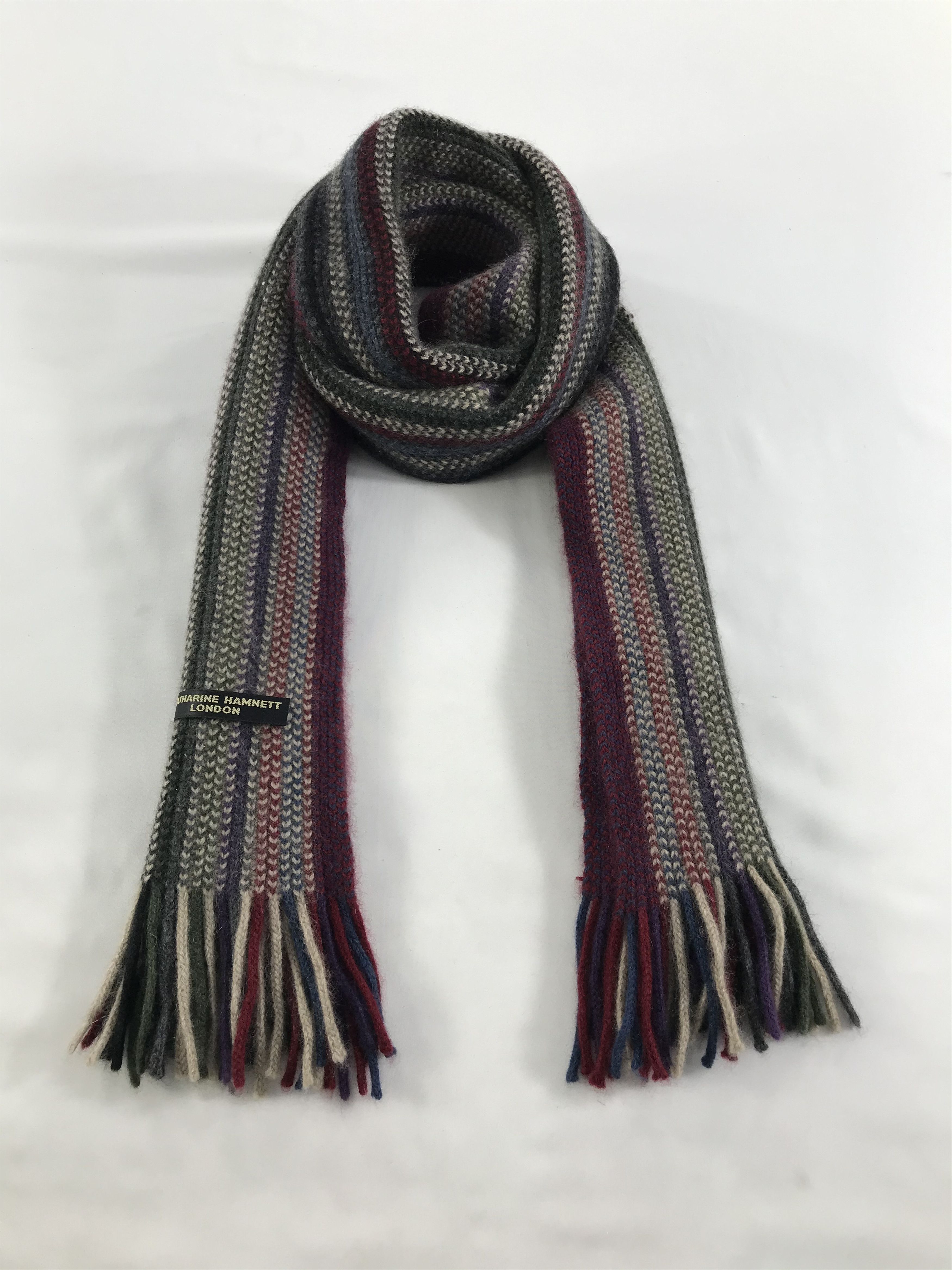 Katharine Hamnett London Katharine Hamnett London Knit Wool Scarf Muffler V101 Size ONE SIZE - 1 Thumbnail